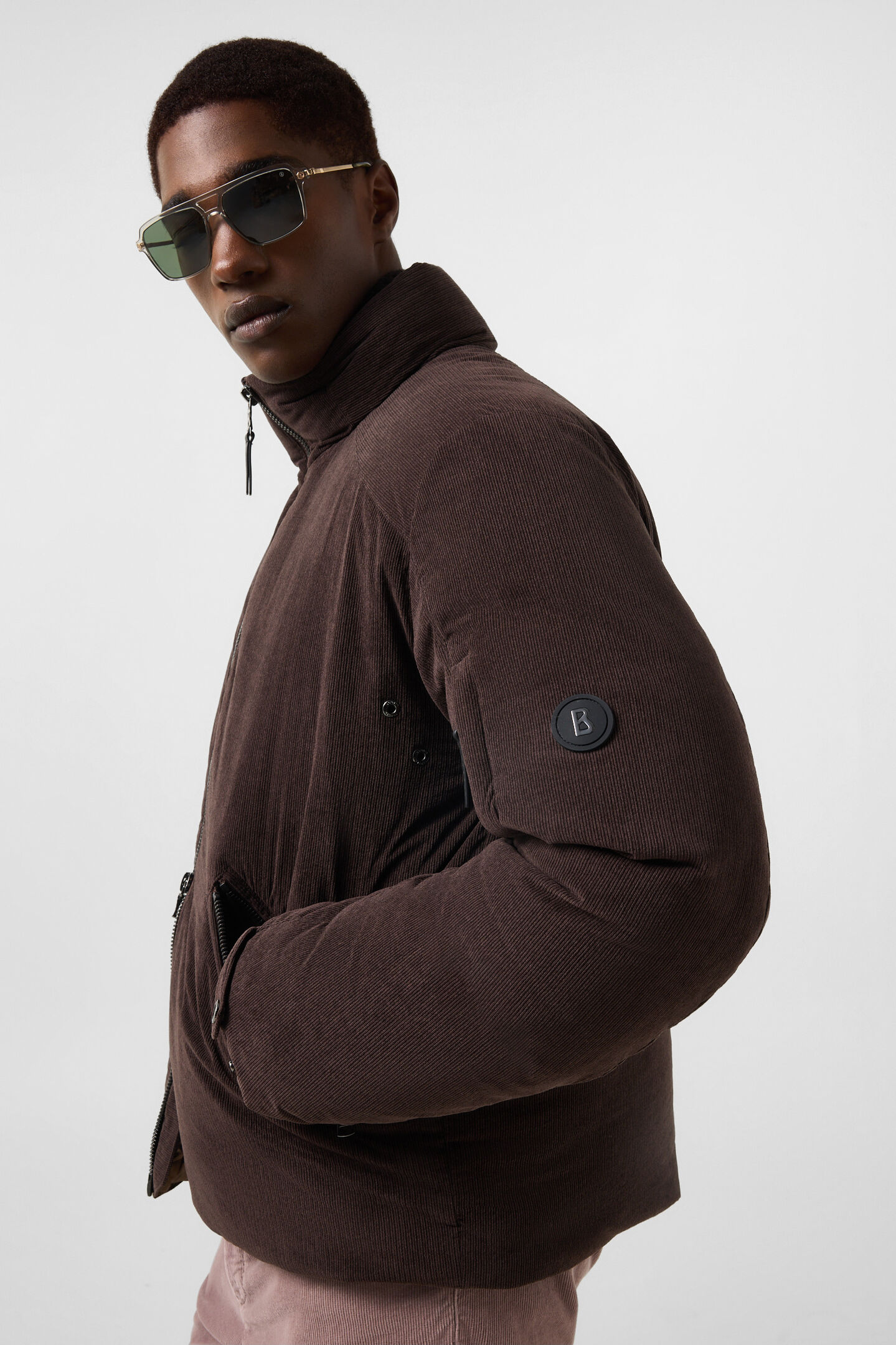 Cord-Daunenjacke Bert Coffee