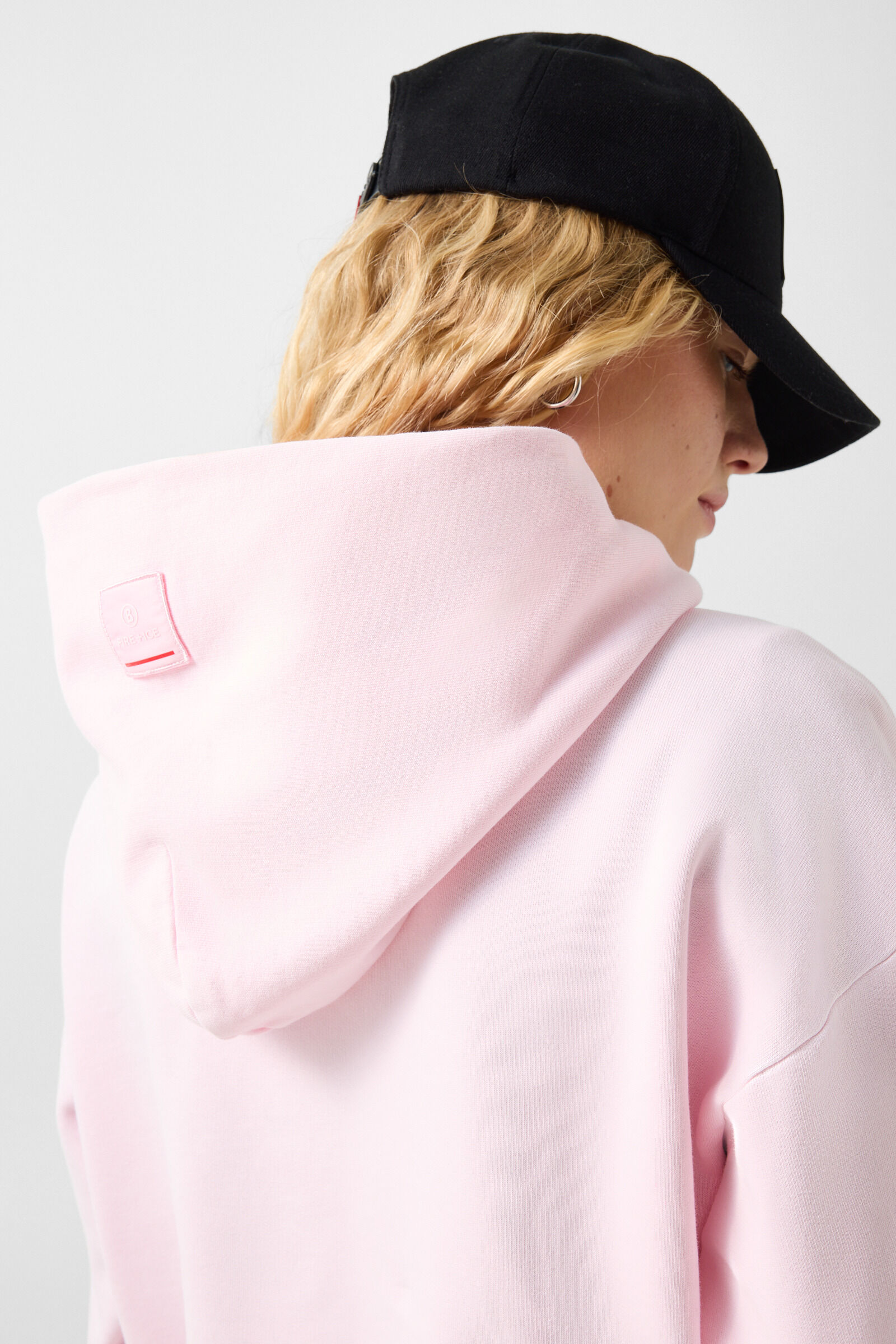 Sibel cotton hoodie Pink