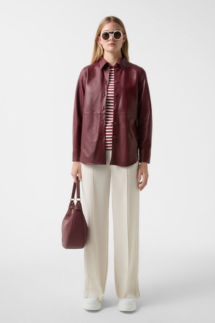 T-Shirt Louna Weinrot/Off-White T-Shirt Louna Weinrot/Off-White