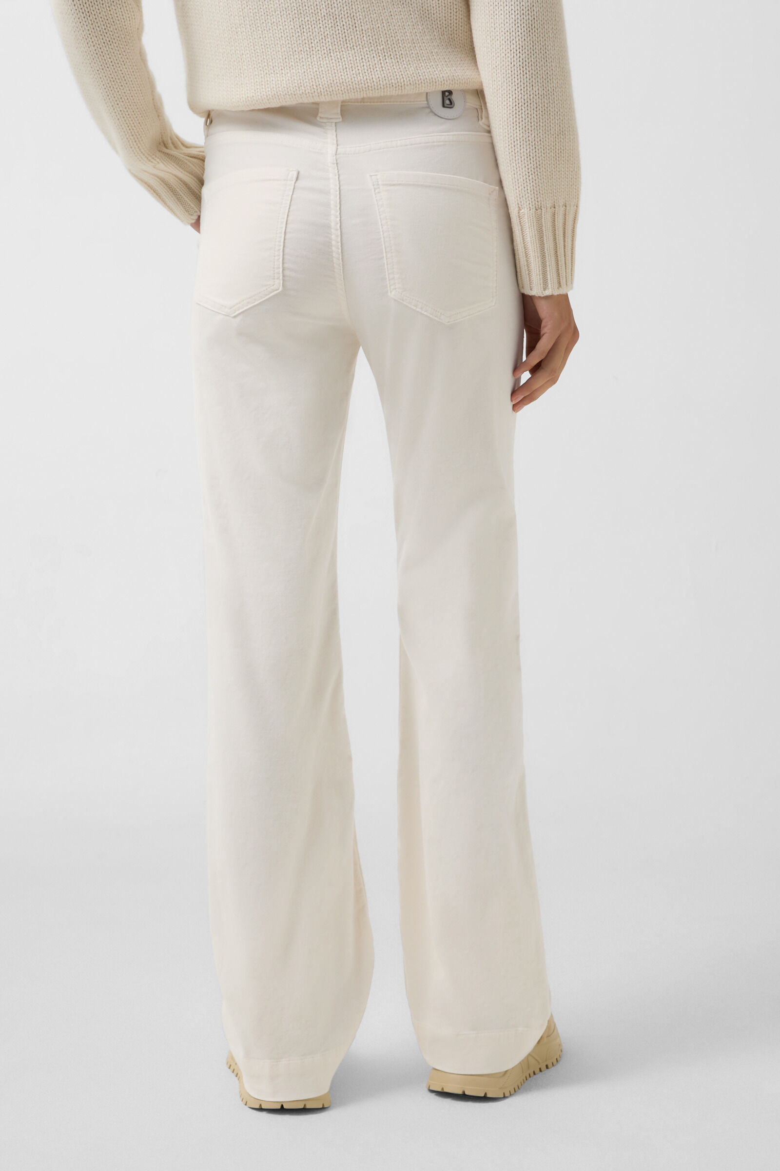 Devin velvet trousers Cream
