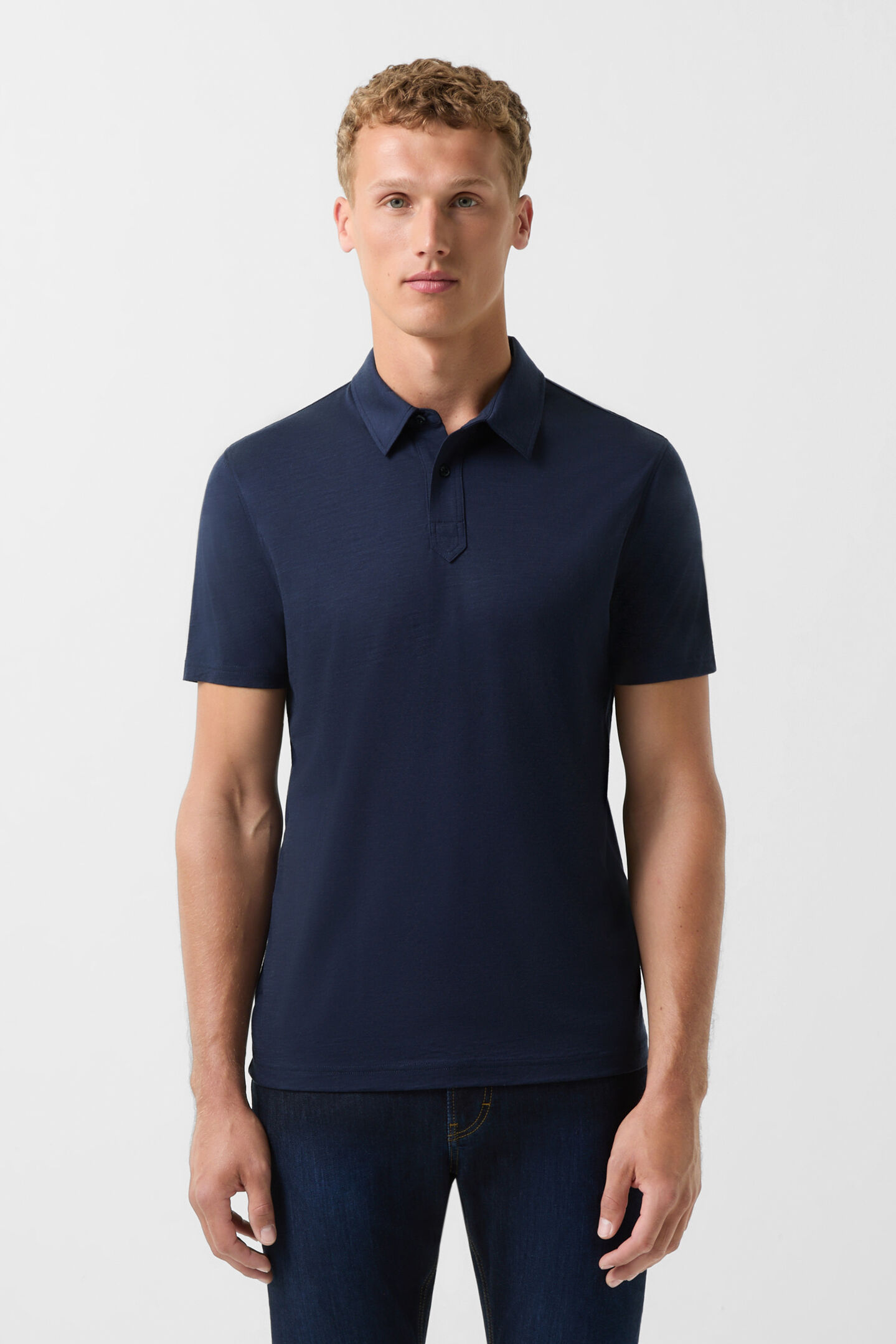 Luke polo shirt Navy blue