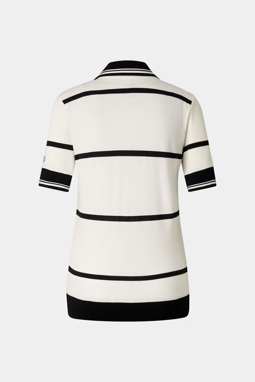 Polo-Shirt Jessi Off-White/Schwarz
