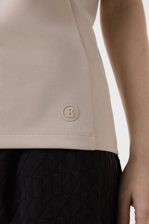 Alessia functional polo top Sand