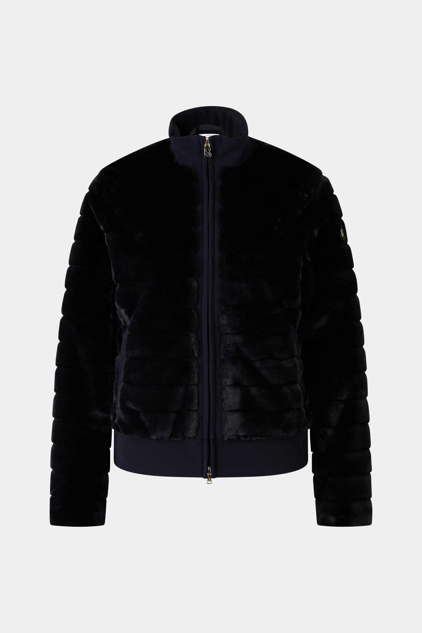 Katniss faux fur jacket Black