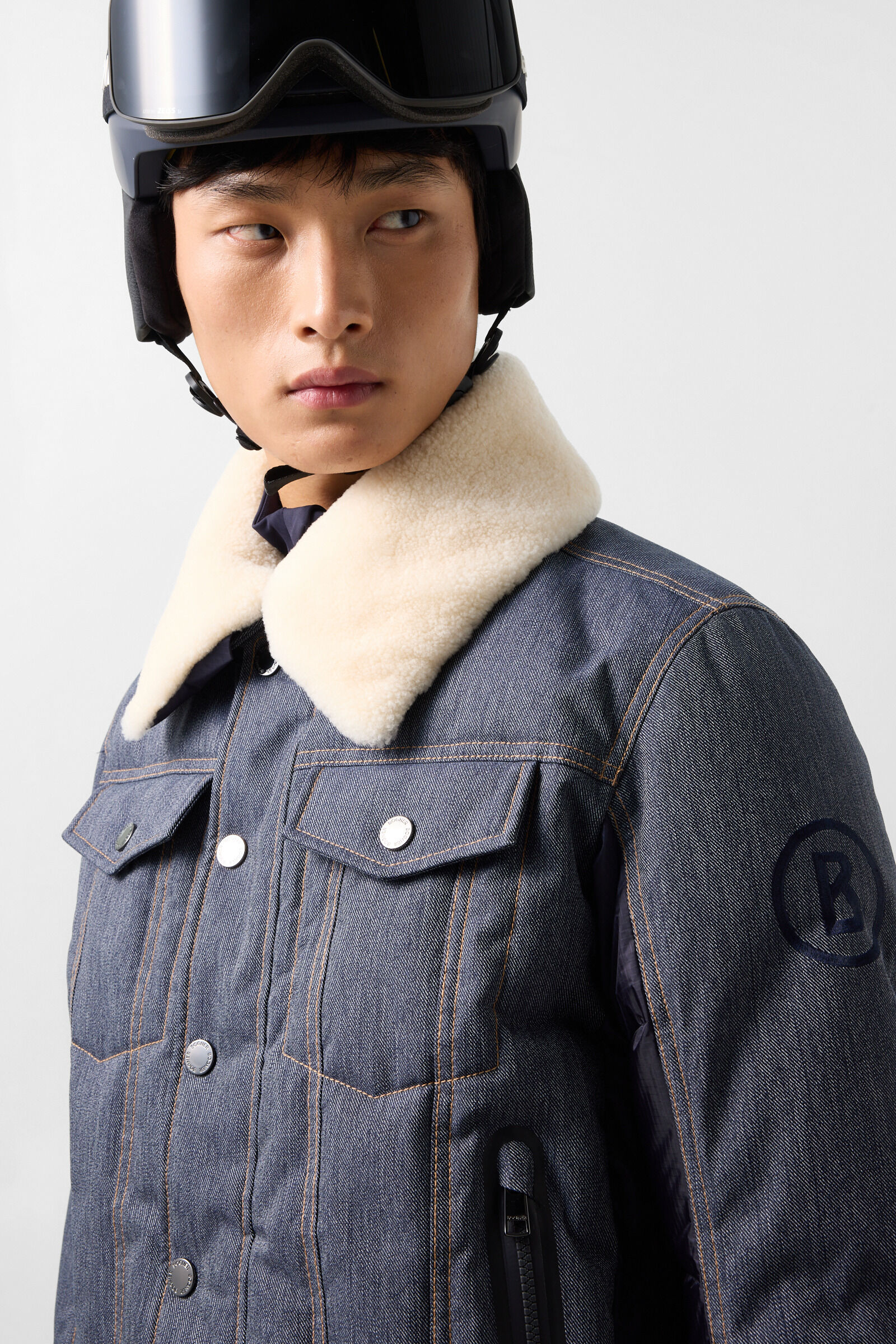 Jeen denim ski jacket Denim Blue