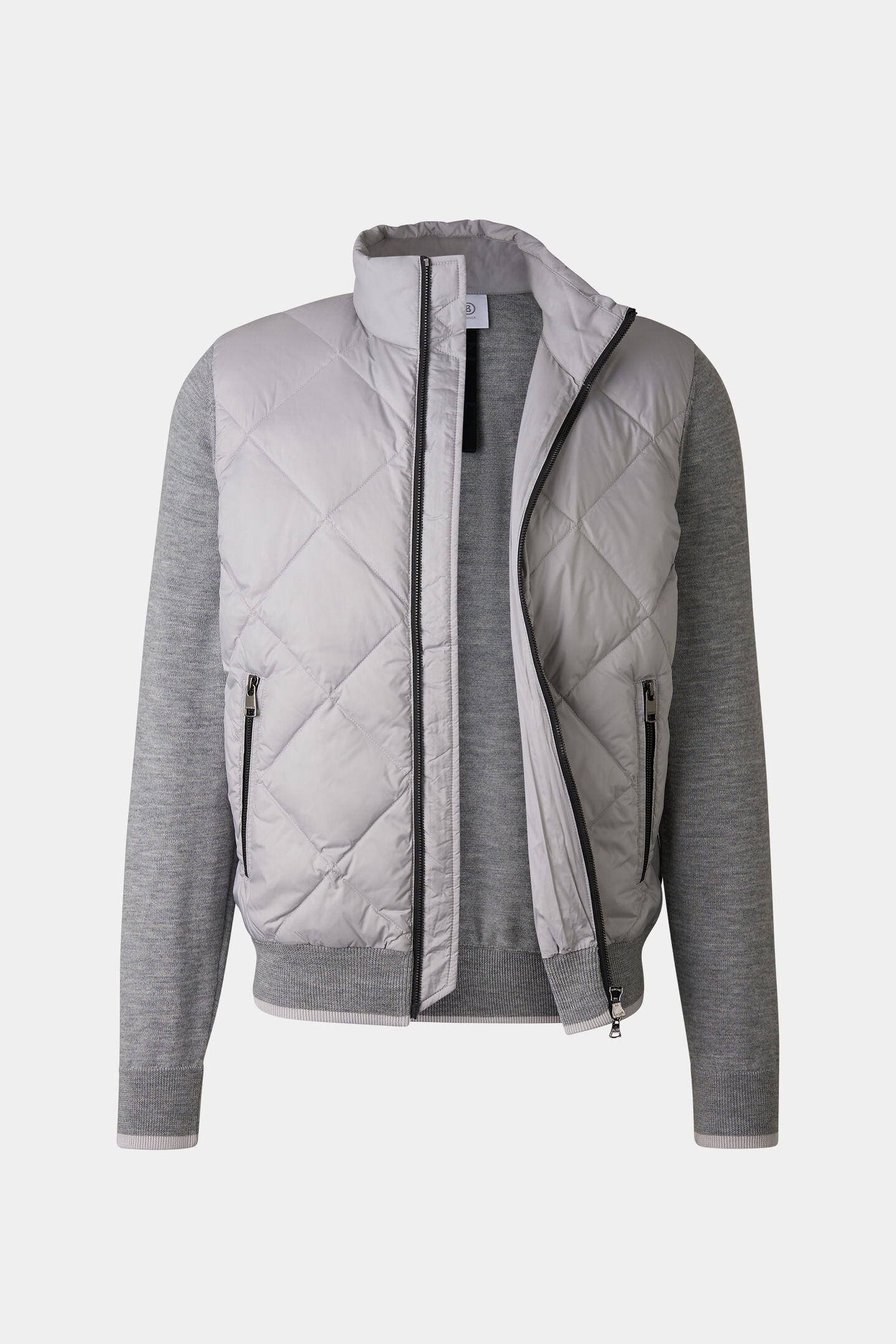 Zisco hybrid knit jacket Light gray