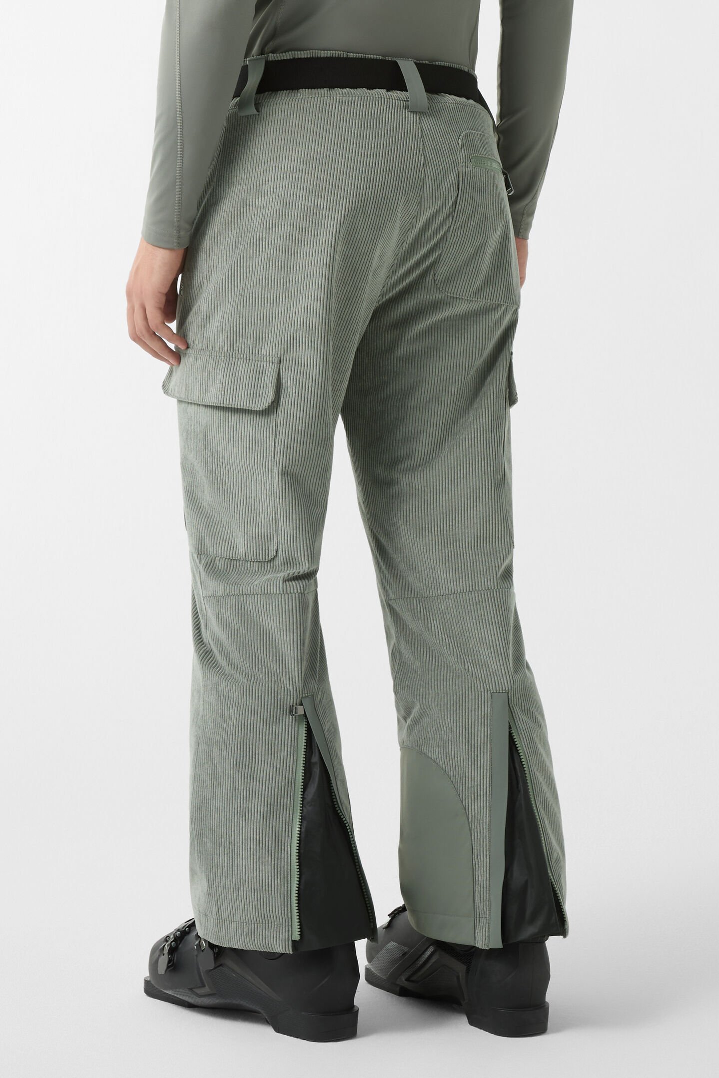 Corbin corduroy ski trousers Olive green