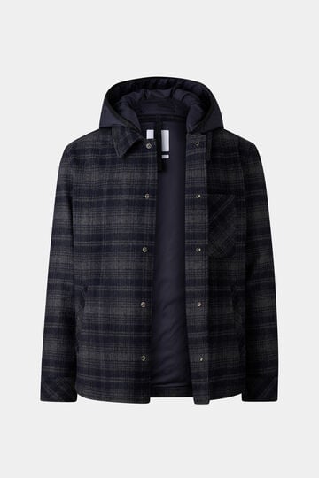 Flanell-Overshirt Larry Navy-Blau/Grau Flanell-Overshirt Larry Navy-Blau/Grau