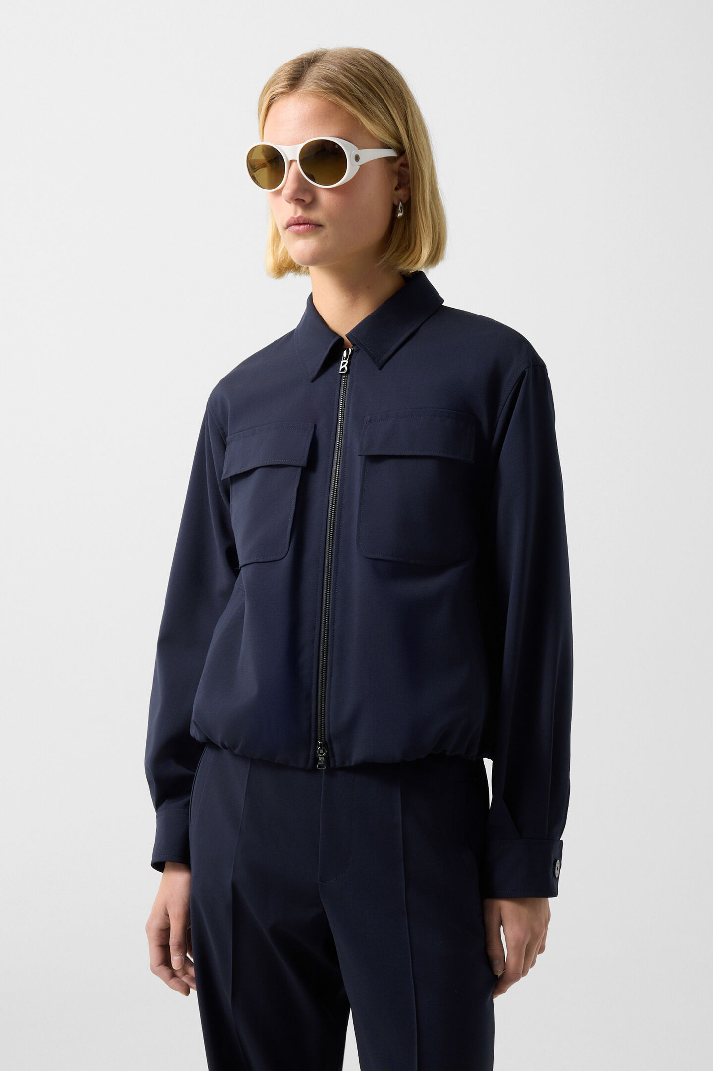 Tracy shirt jacket Navy blue