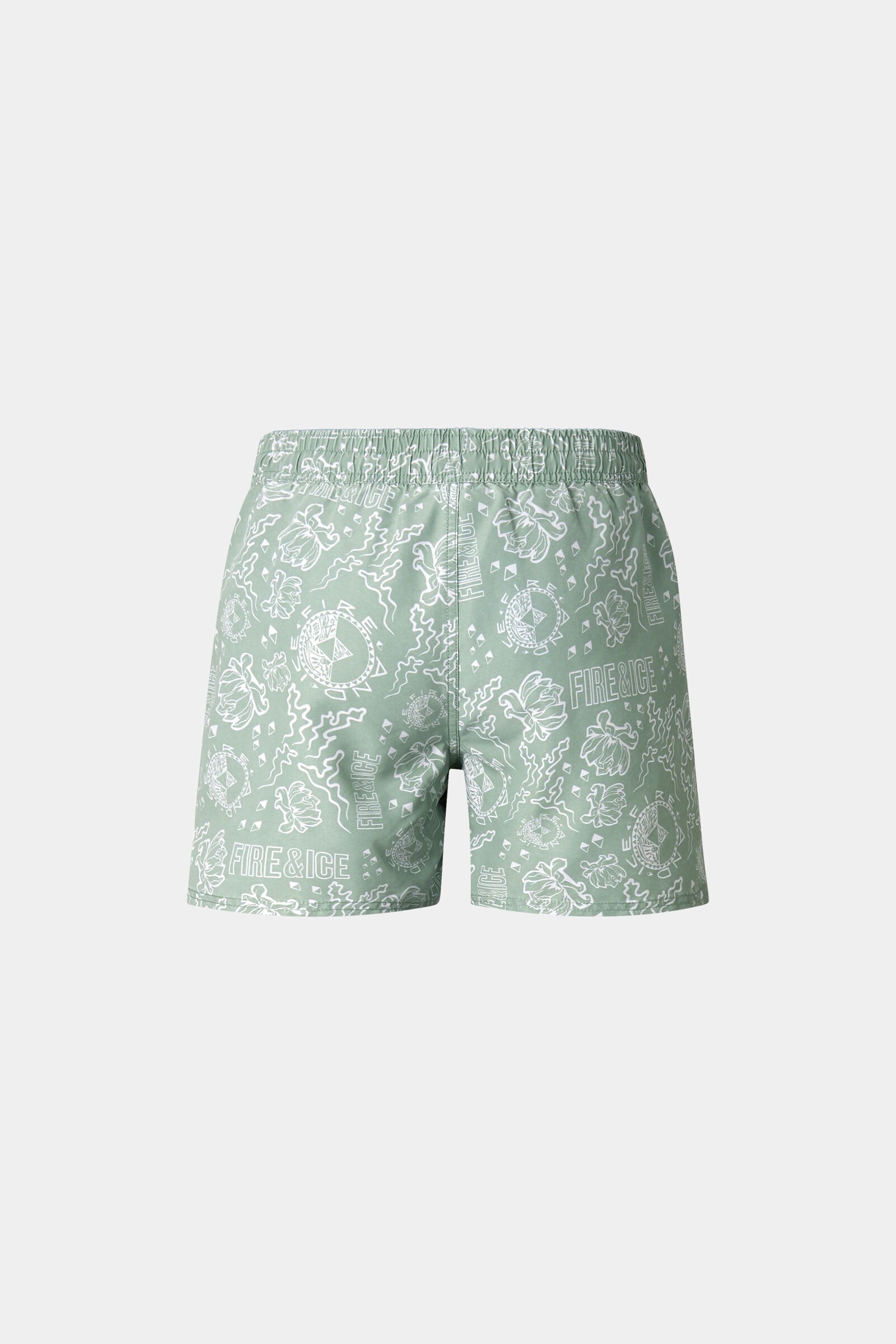 Nelson swim trunks Eucalyptus/white