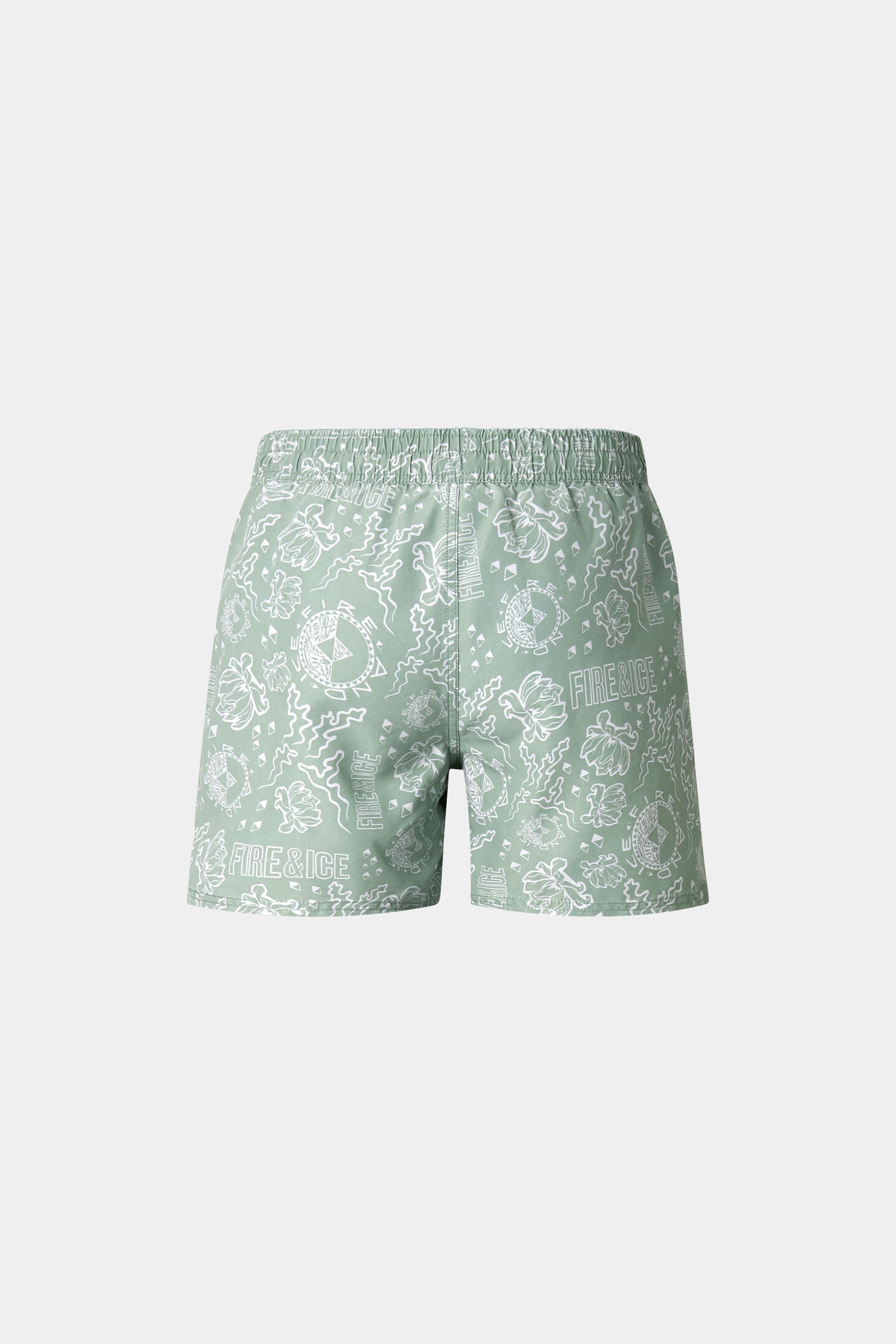 Nelson swim trunks Eucalyptus/white