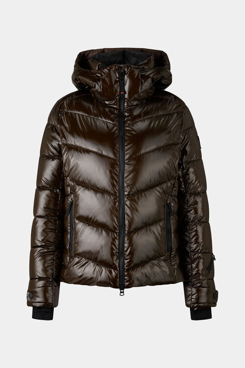 Saelly quilted jacket Chocolate