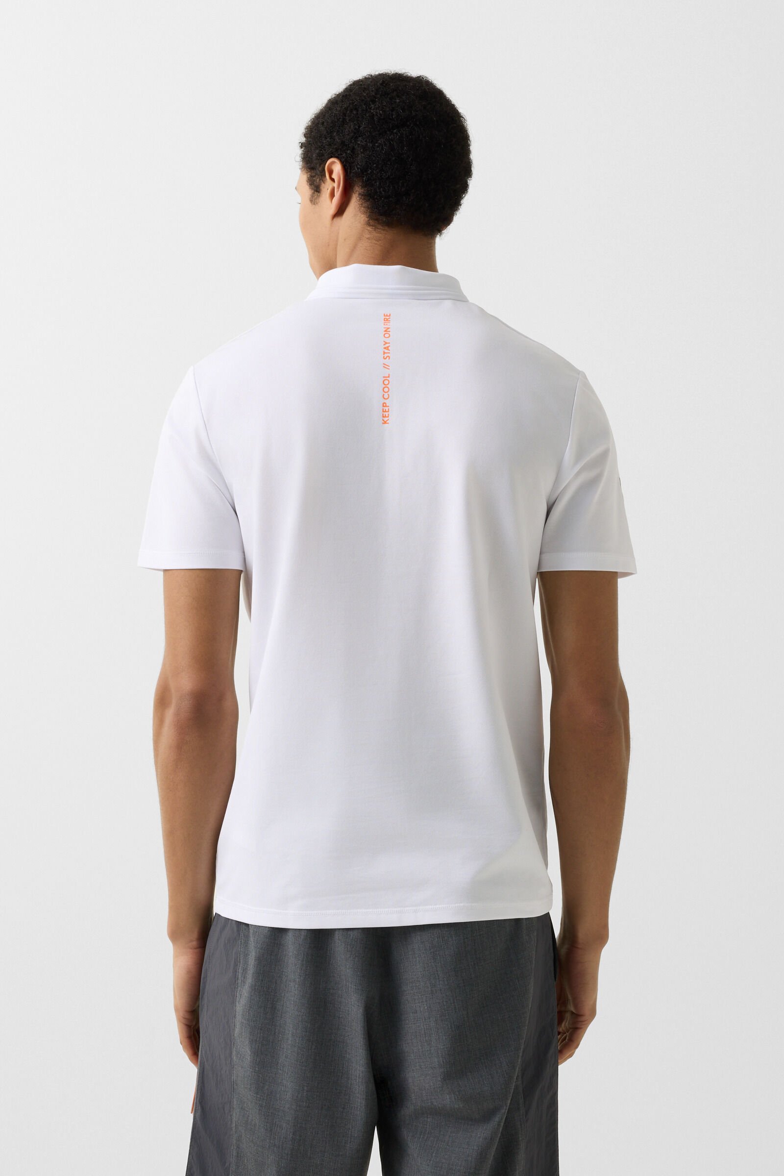 Funktions-Polo-Shirt Mikka Wei&szlig;