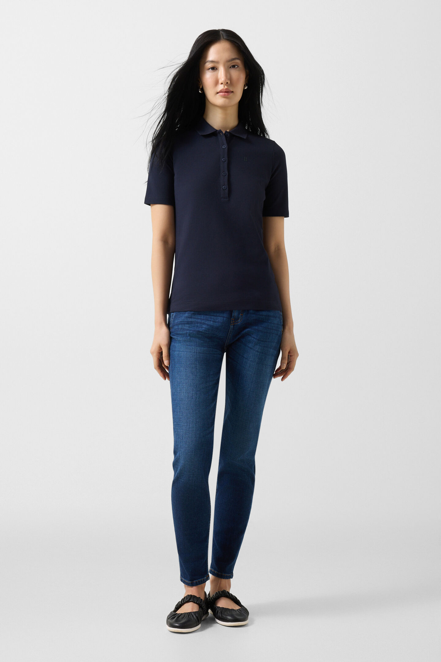 Polo-Shirt Malika Navy-Blau