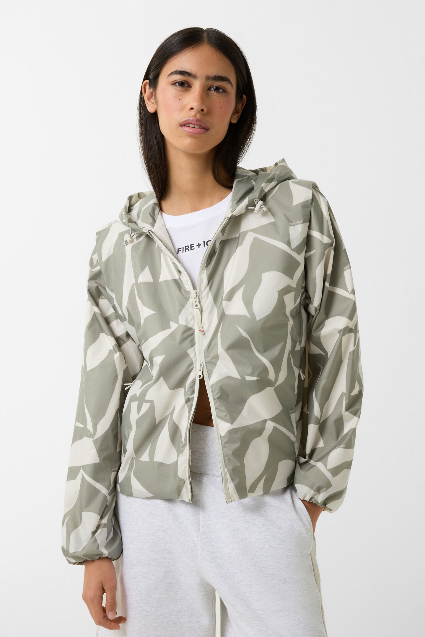 2in1-Funktionsjacke Sumi Khaki/Sand