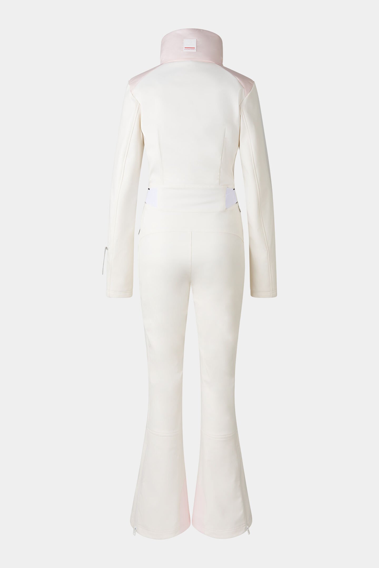 Zea softshell ski overalls Off-white/pink