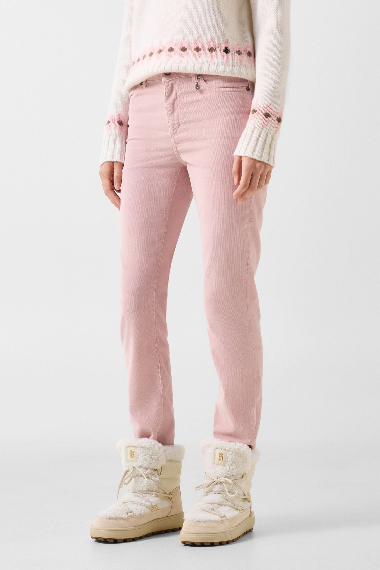 Julie corduroy trousers Ros&eacute;