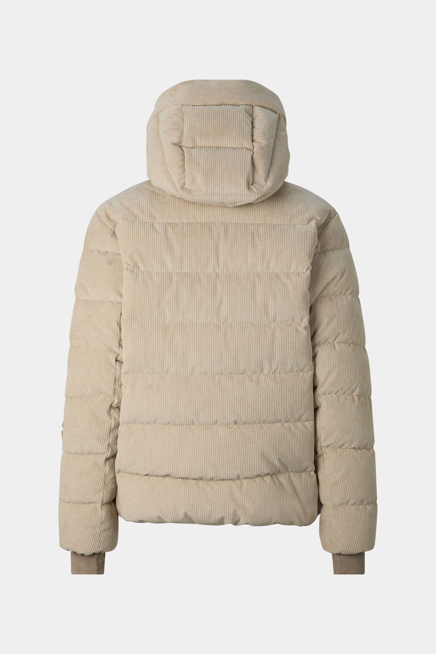 Veste de ski en velours c&ocirc;tel&eacute; Luka Beige