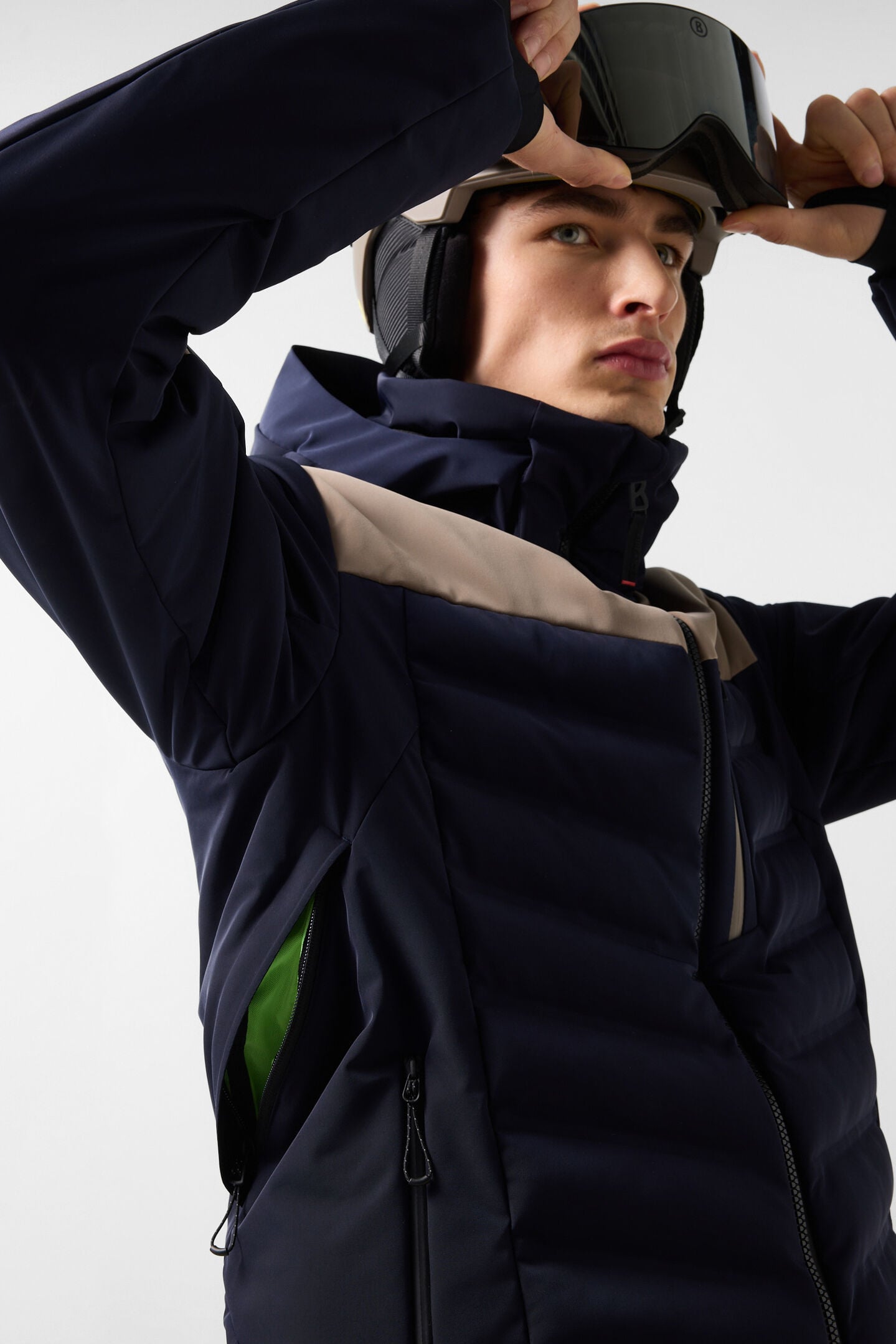 Radek Ski Jacket Navy/Taupe