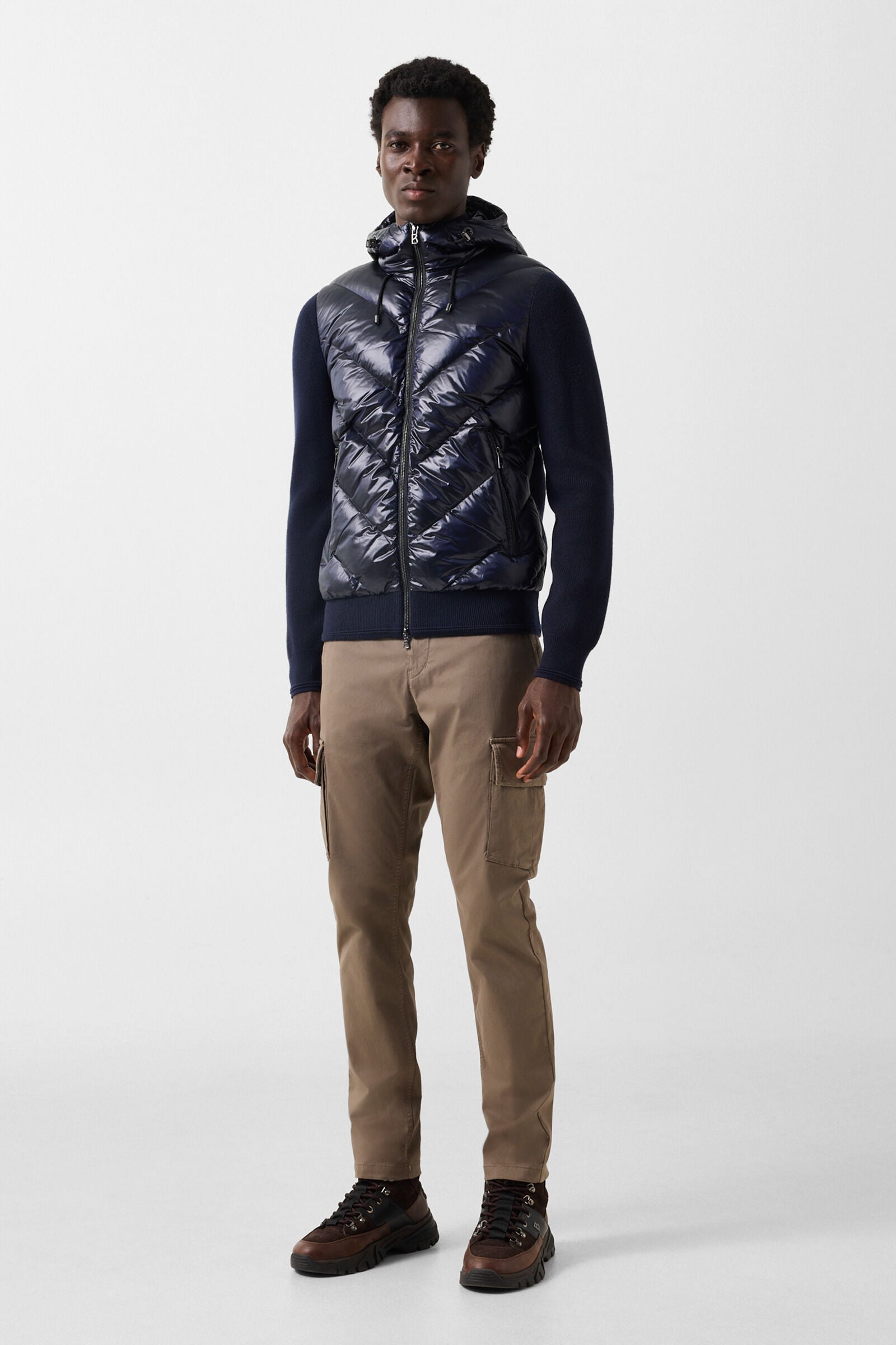 Veste en maille hybride Zisco Bleu marine