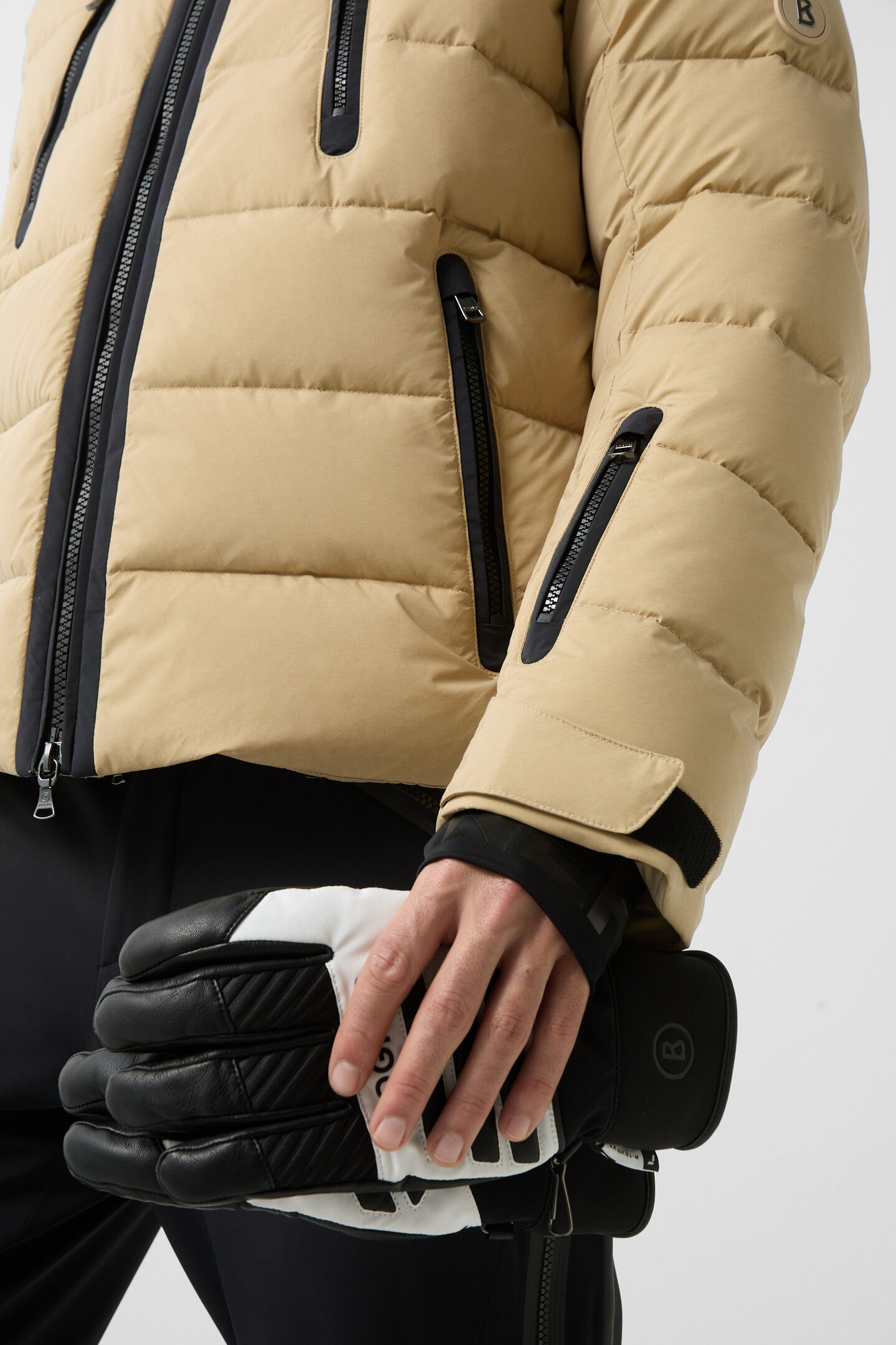 Blaine gewatteerde jas Beige