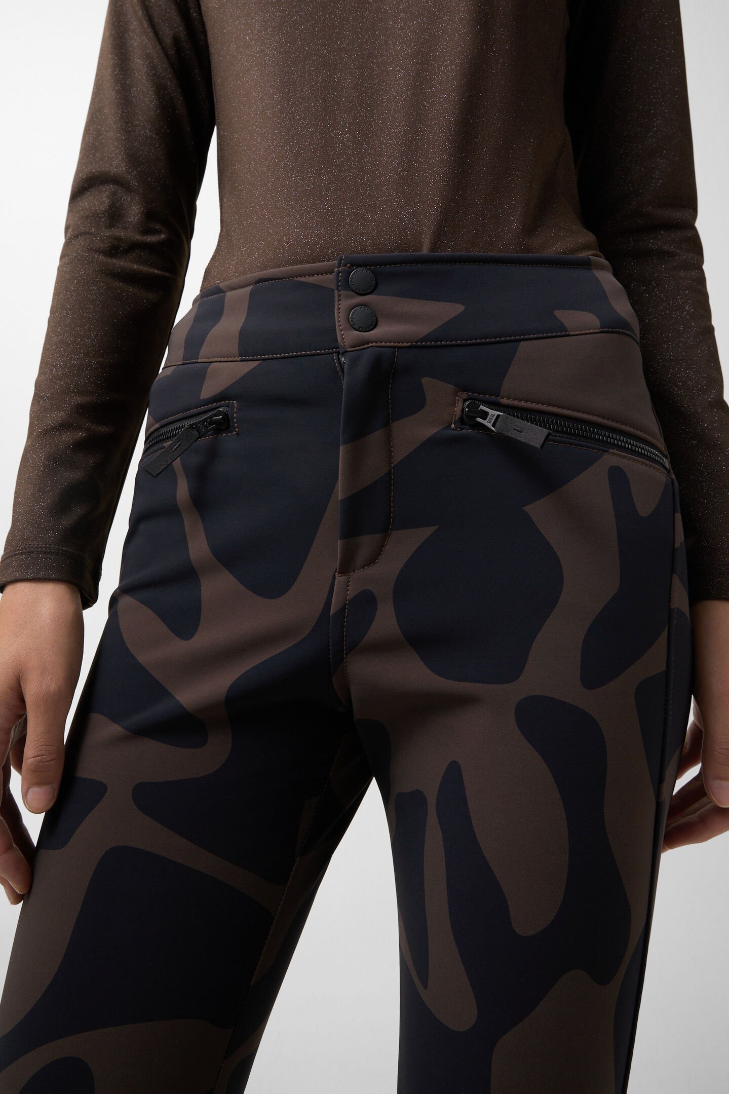 Ireen ski trousers Chocolate/black