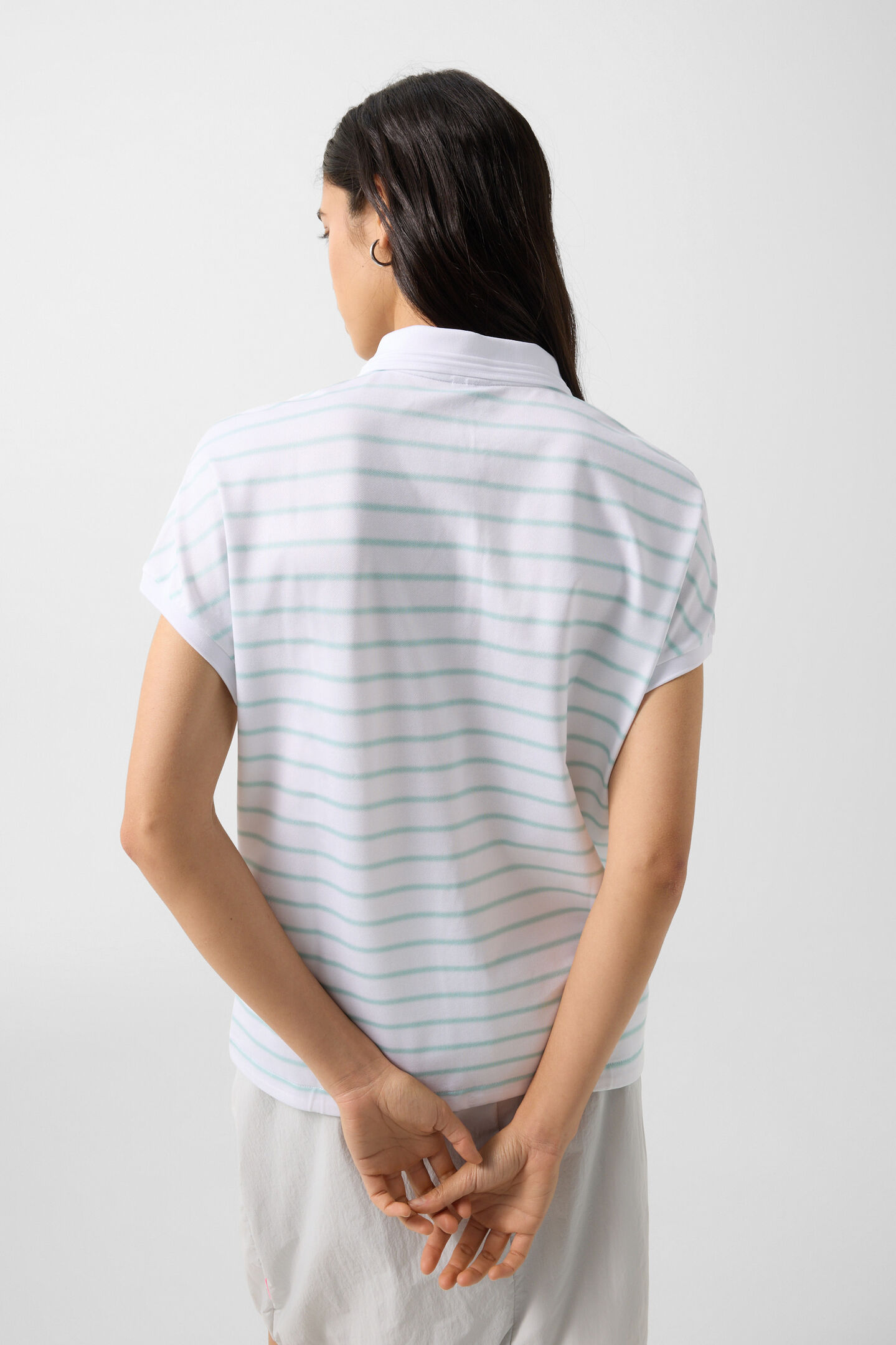 Gaja polo shirt Mint/white