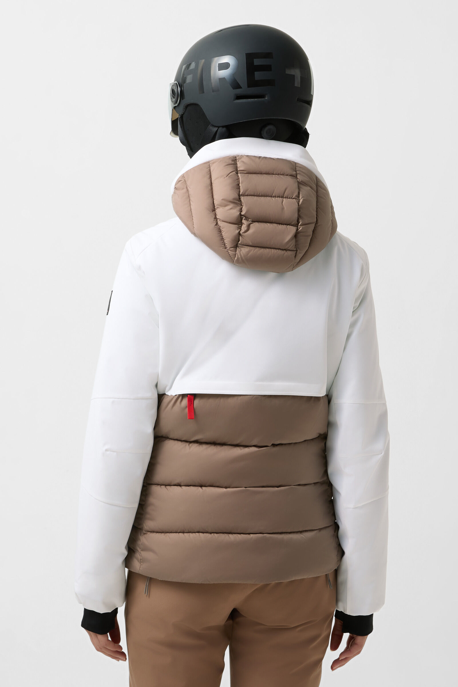 Janka ski jacket White/brown