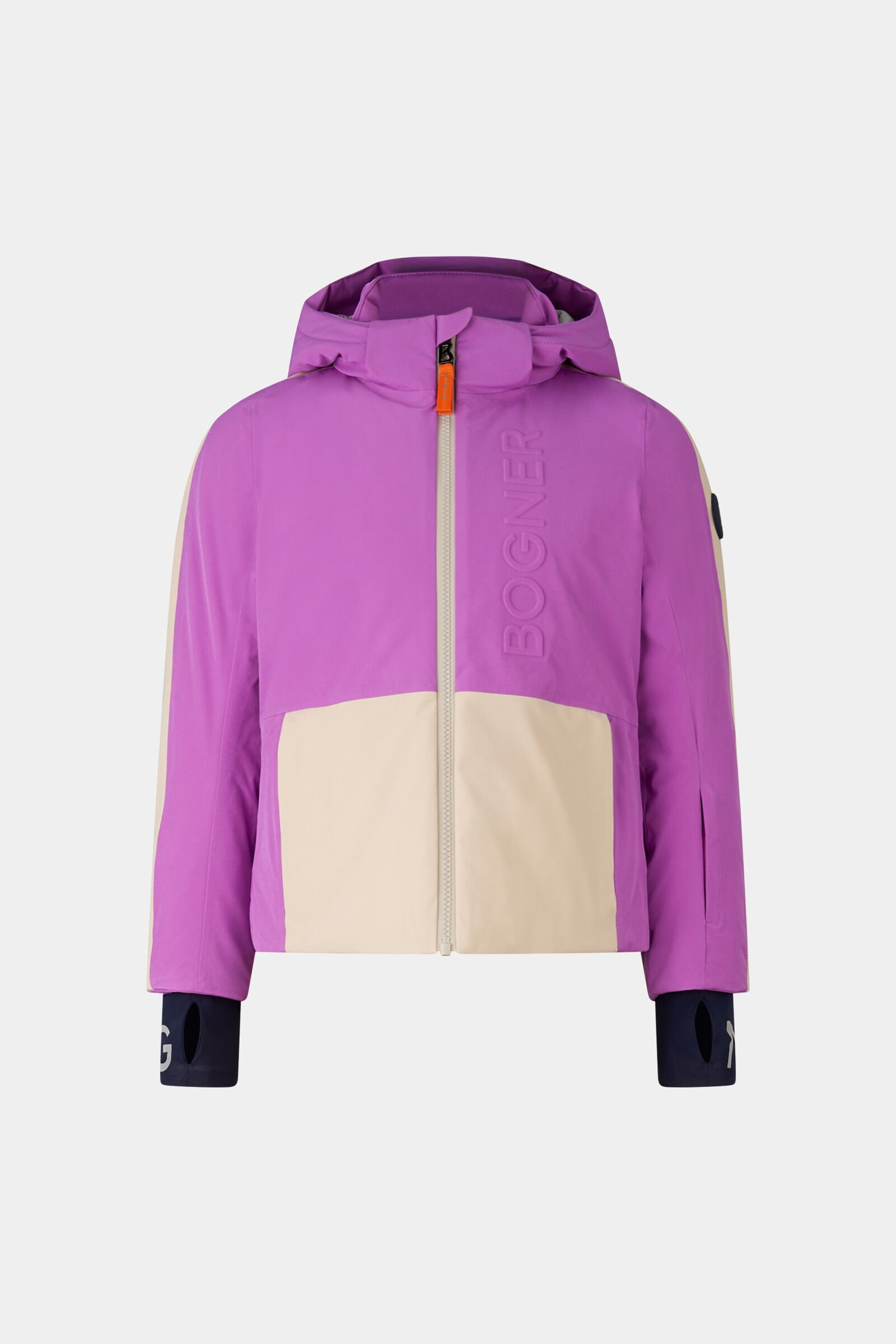 Kids ski jacket Anuk Purple/beige
