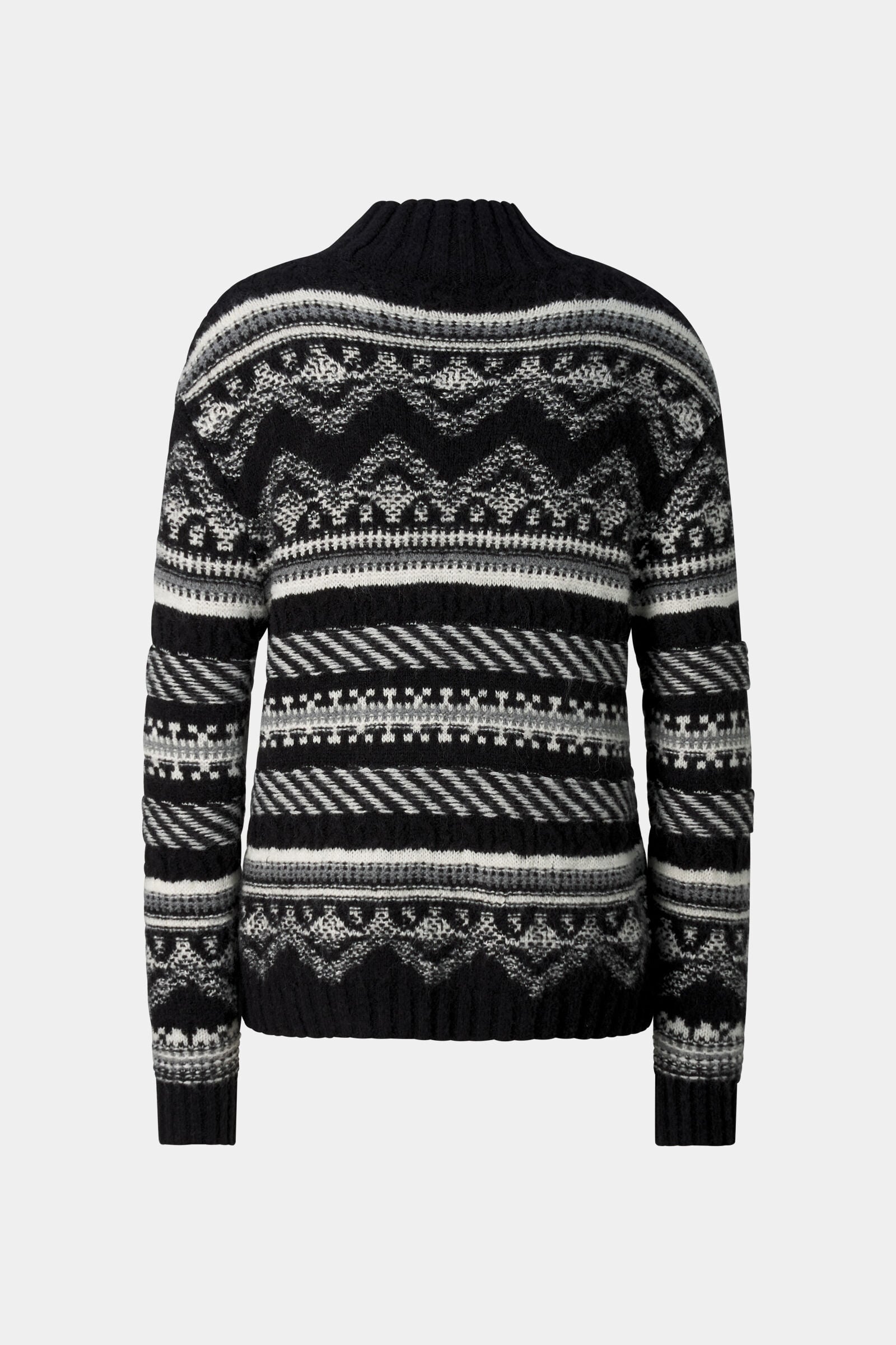 Pink Norwegian Pullover Black and White