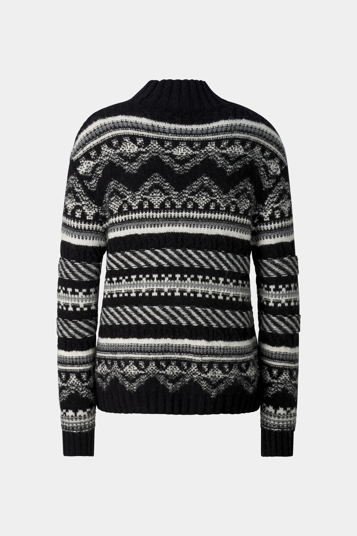 Pink Norwegian Pullover Black and White