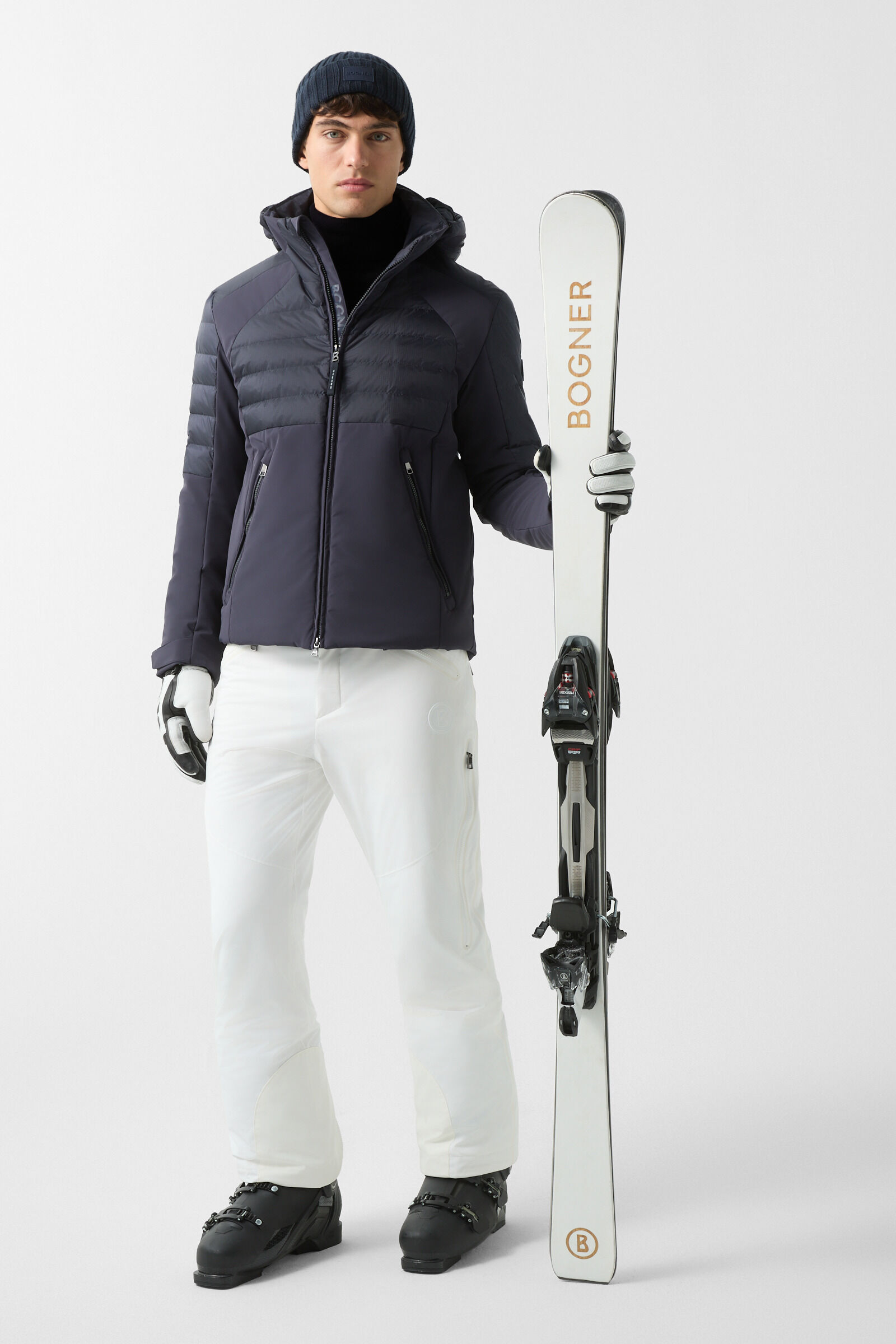 Emil turtleneck jumper Navy blue