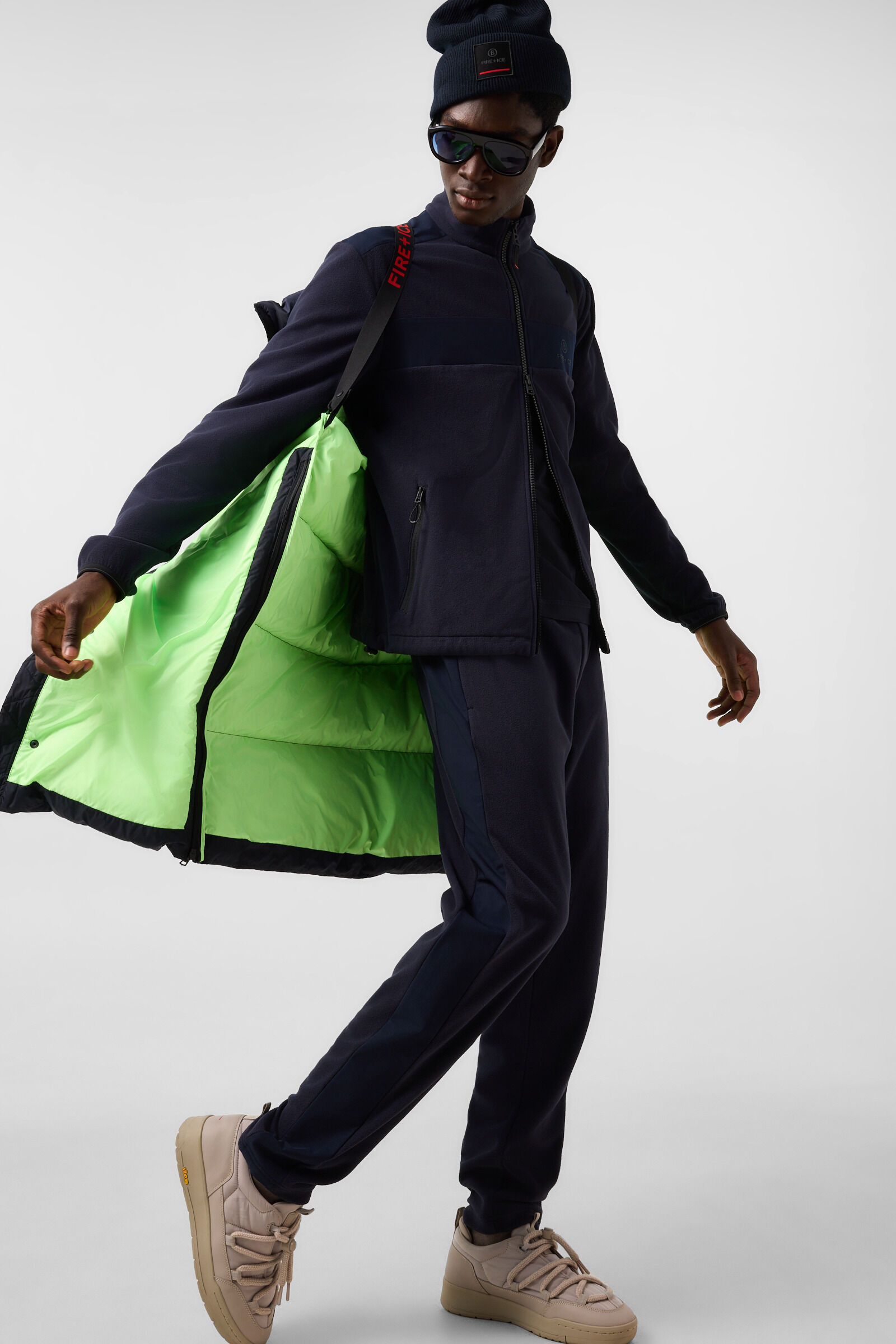 Josh mid-layer fleece jacket Navy