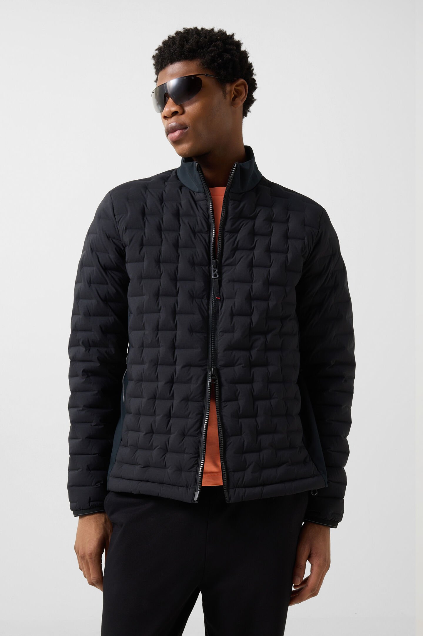 Lightweight down jacket grey Black