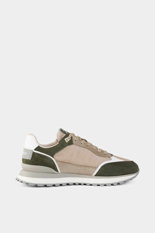 Sneaker Newport Oliv-Grün/Beige