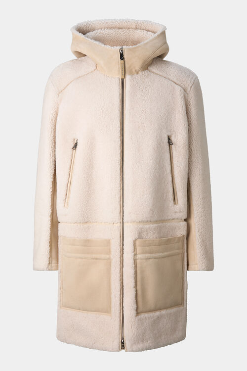 Soan lambskin coat Camel/Cream