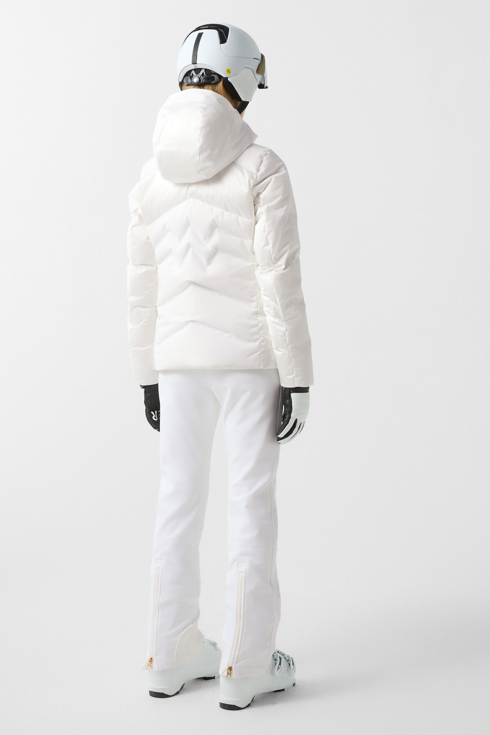 Delin down ski jacket White