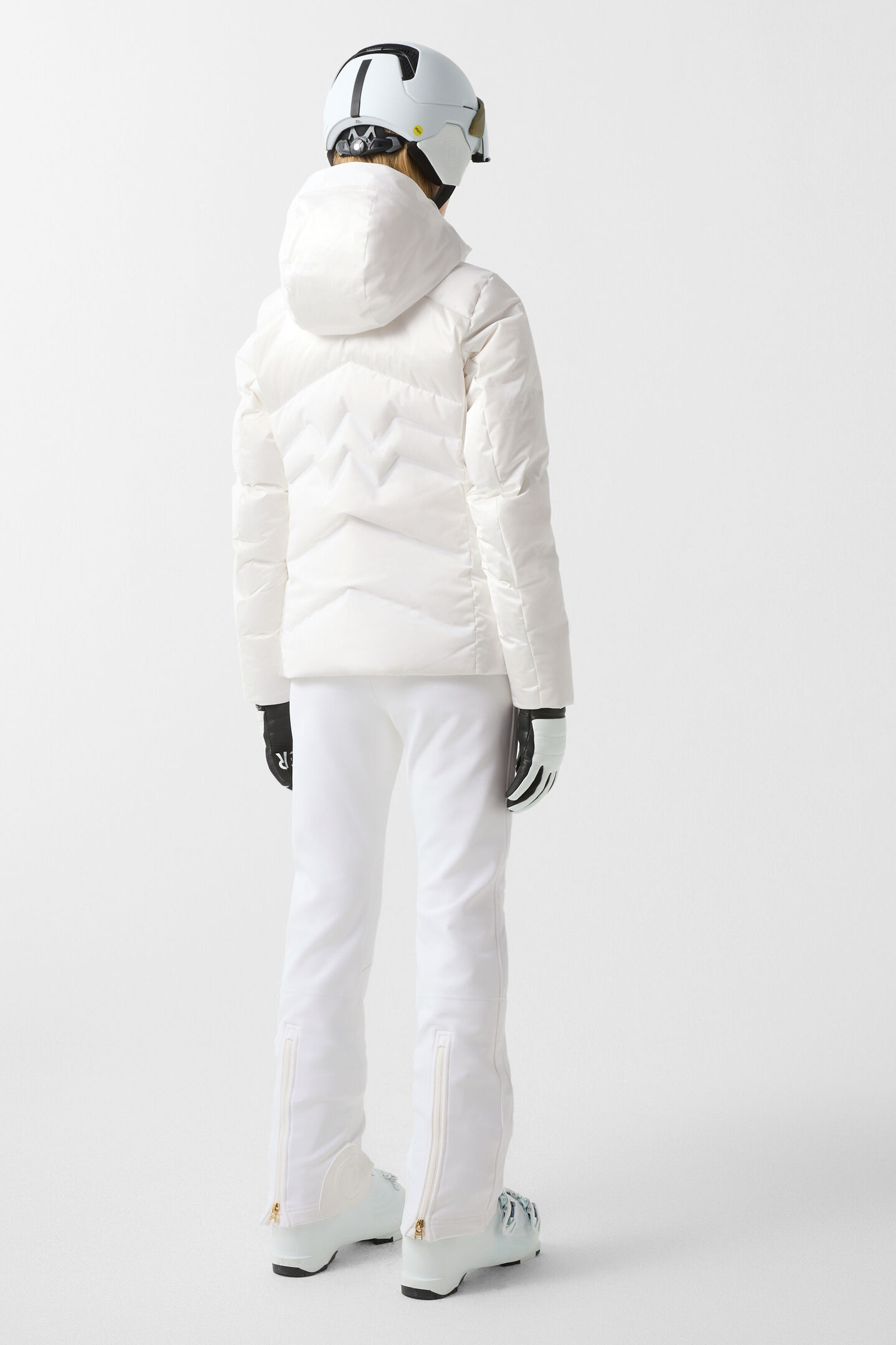 Delin down ski jacket White