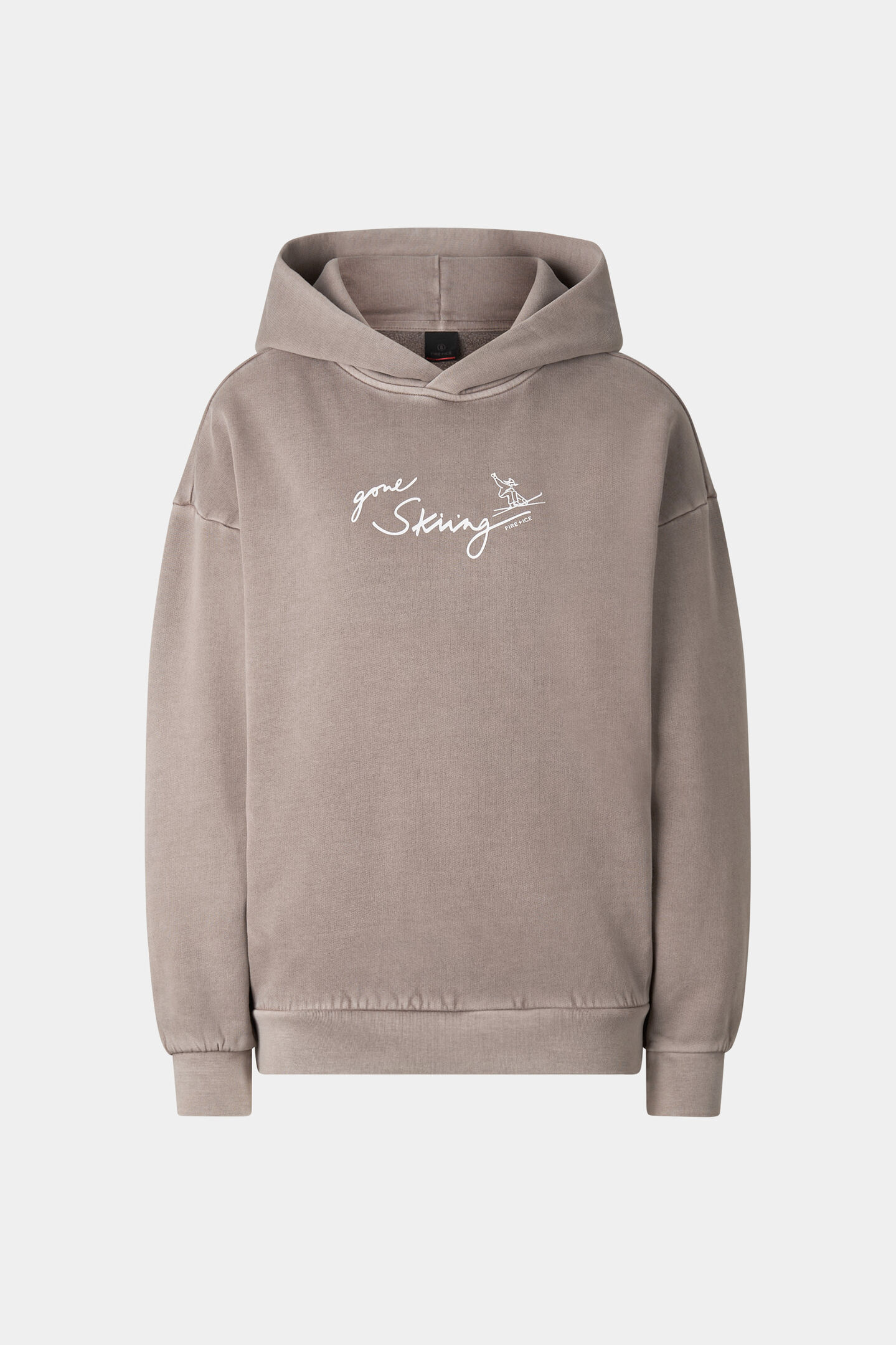 Sibel cotton hoodie Taupe