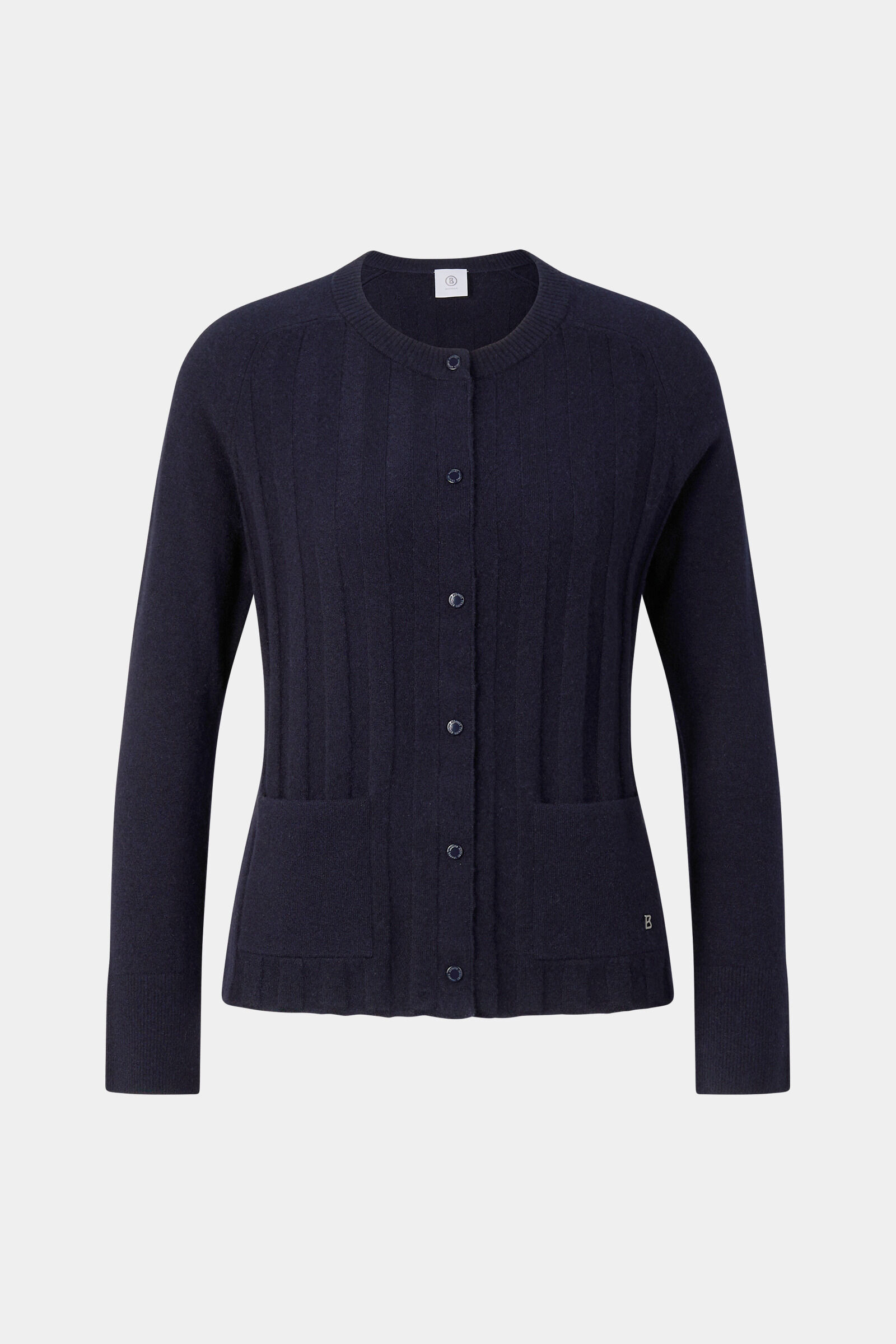 Tanja virgin wool cashmere cardigan Navy blue