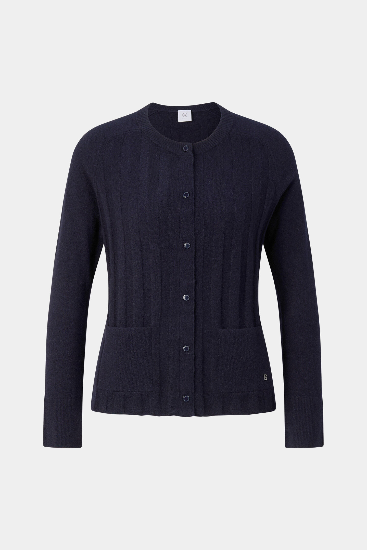 Tanja virgin wool cashmere cardigan Navy blue