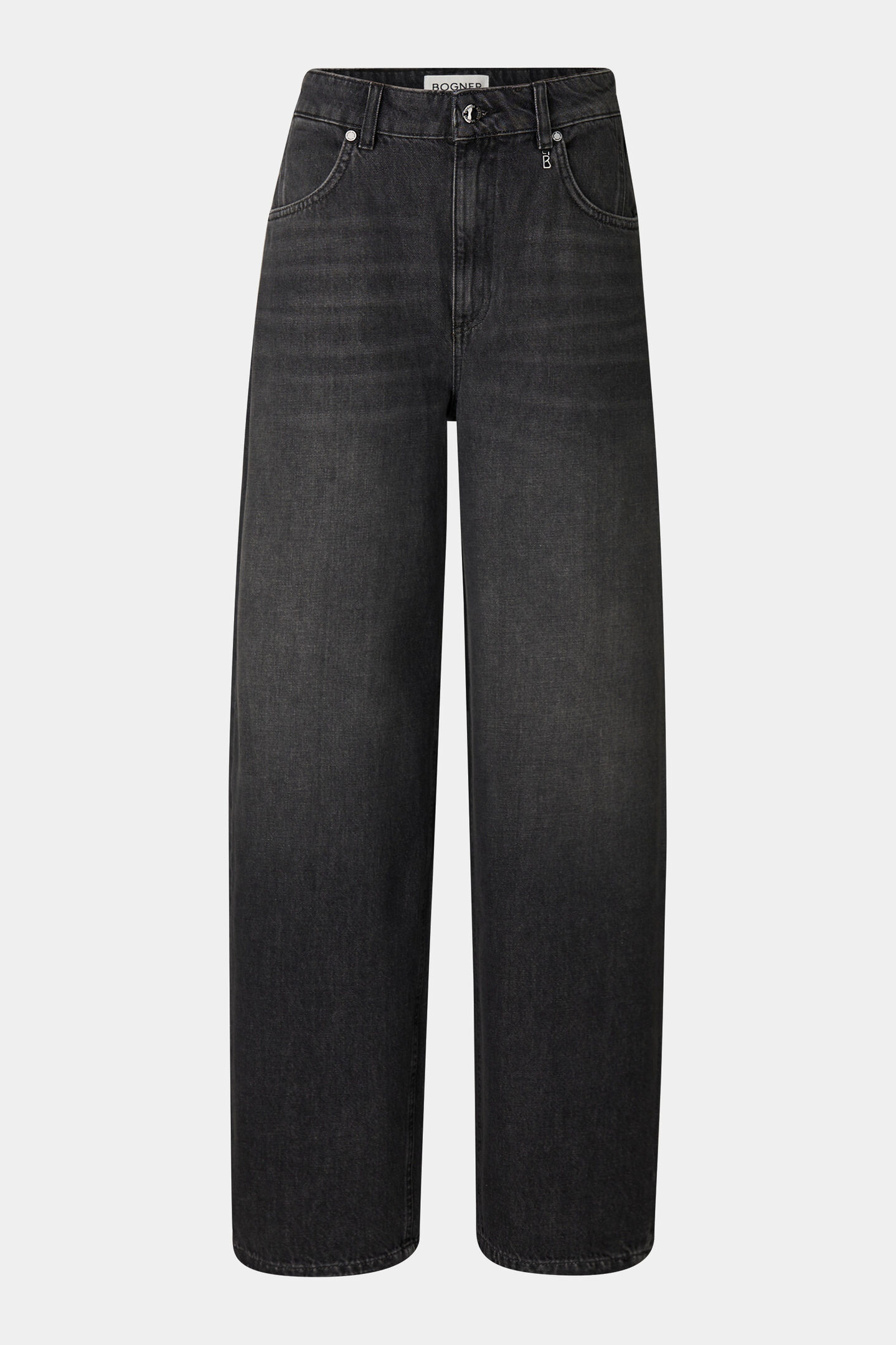 Barrel Fit Jeans Bina Dunkelgrau