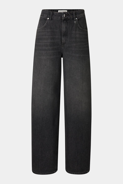 Barrel Fit Jeans Bina Dunkelgrau