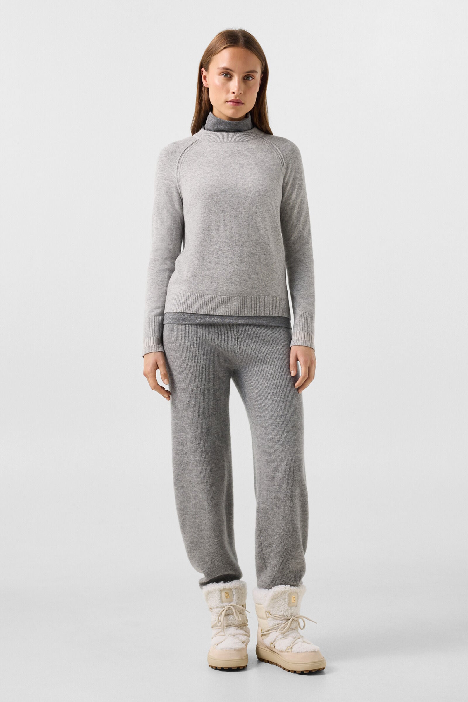 Vanessa pure new wool and cashmere jumper Light grey