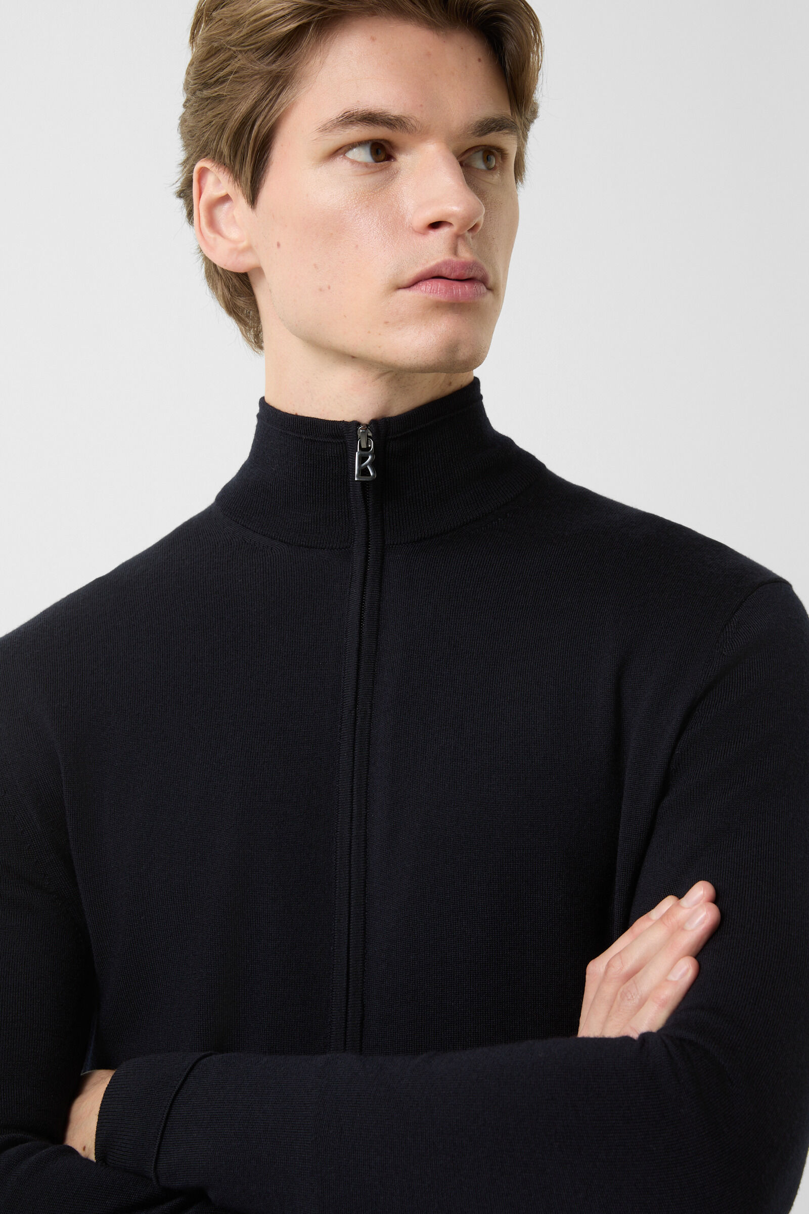 Knit jacket Oscar Navy blue