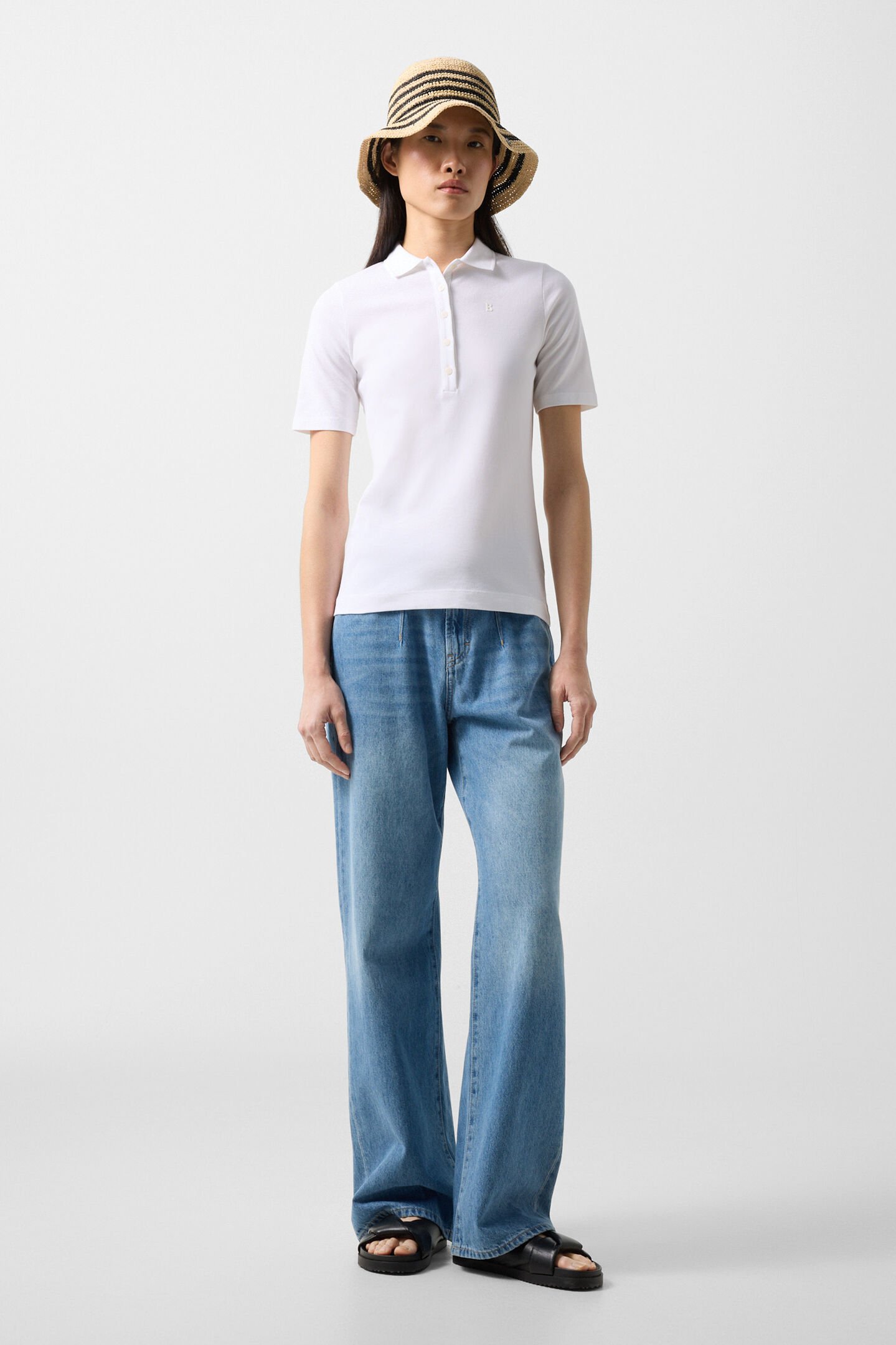 Malika polo shirt White