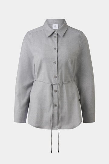 Flanell-Bluse Ariela Hellgrau Flanell-Bluse Ariela Hellgrau