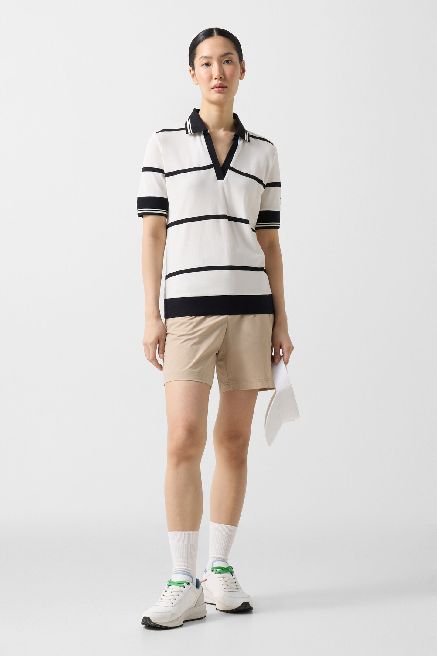 Jessi polo shirt Off-white/black