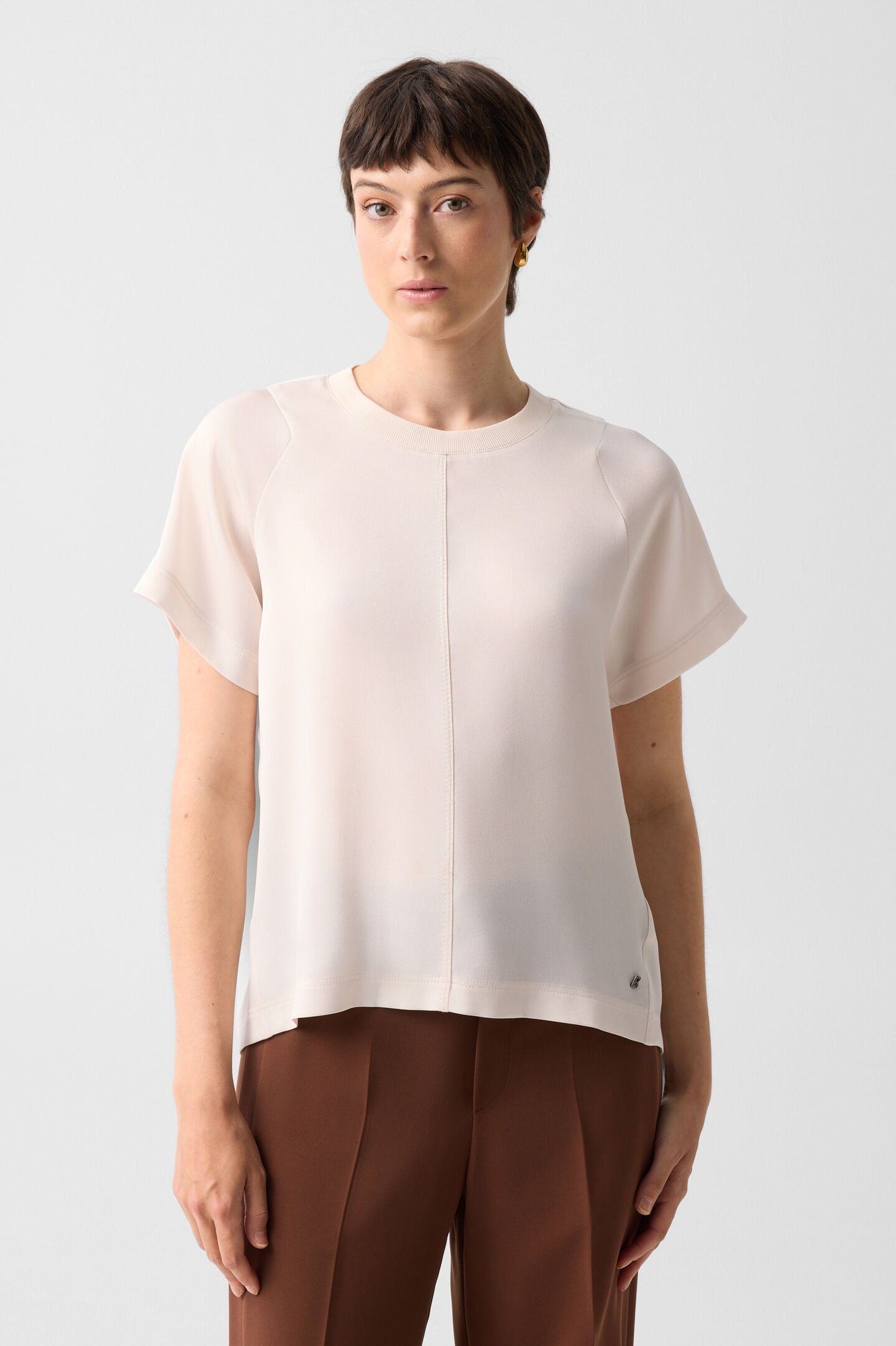 Dakota satin shirt Cream