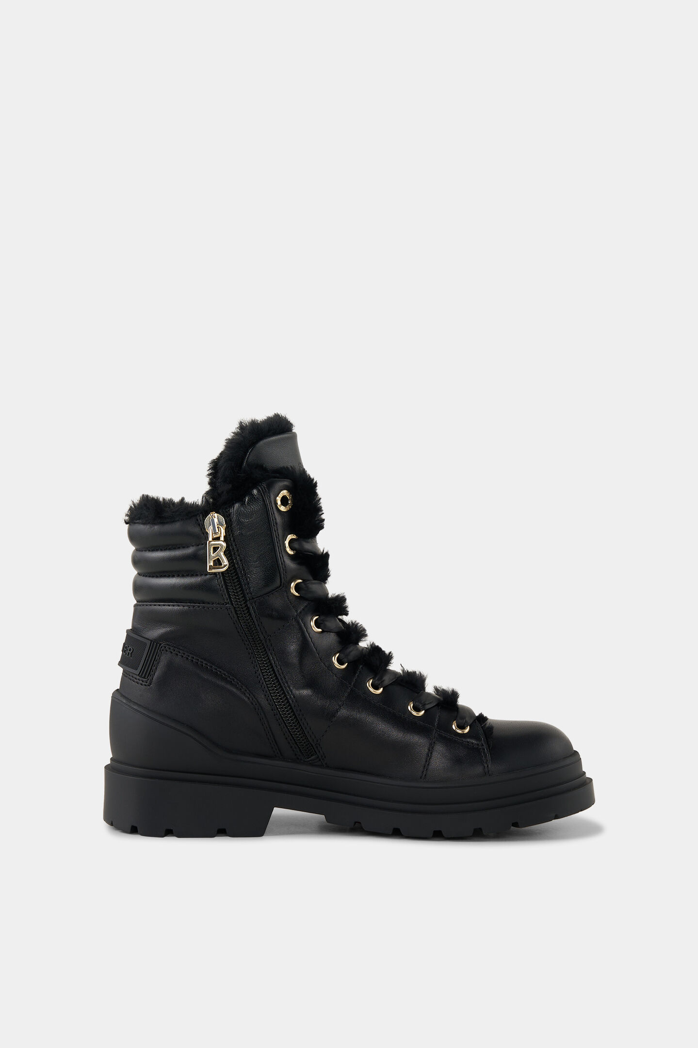 Mid boots St.Moritz with spikes Black